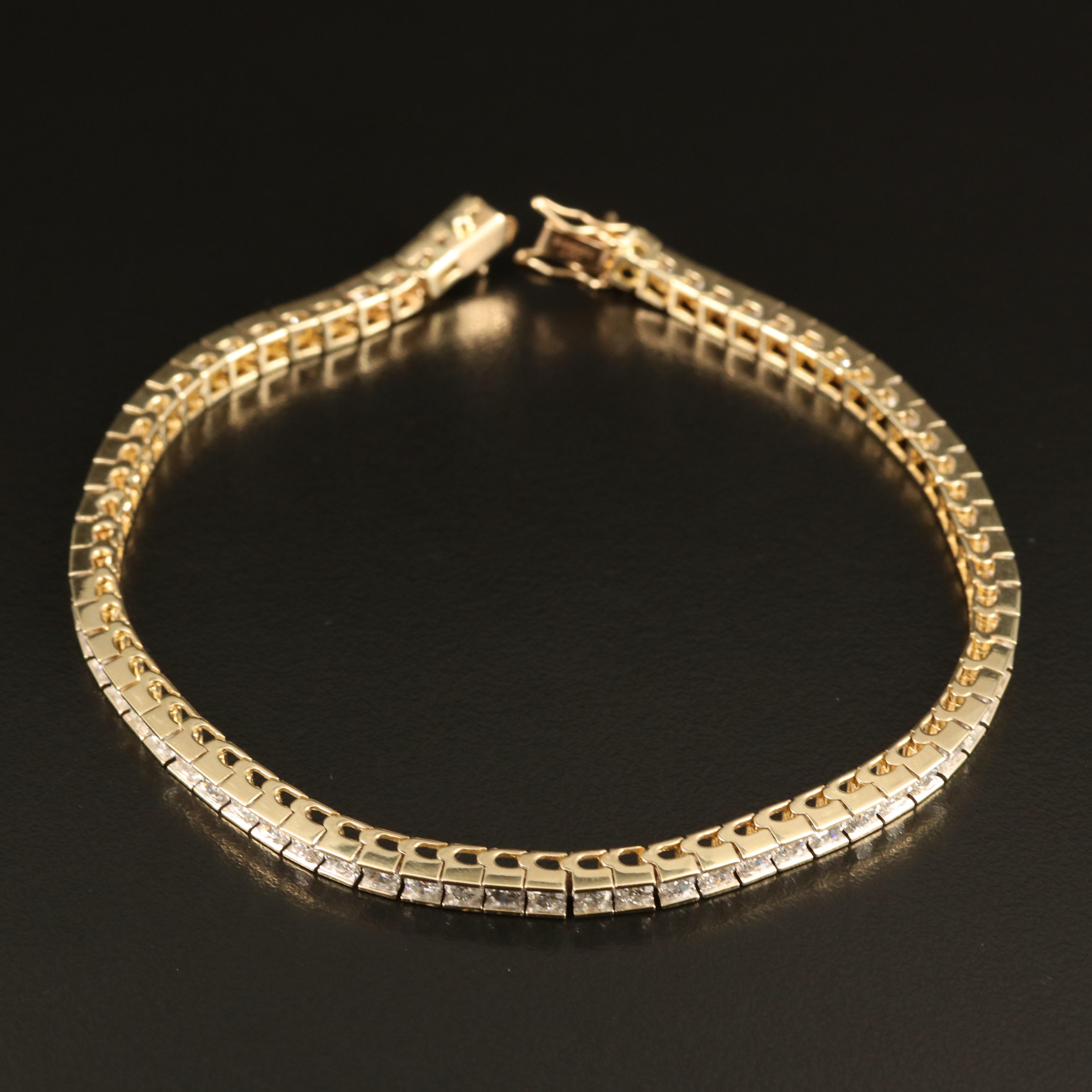 14K 5.04 CTW Diamond Line Bracelet