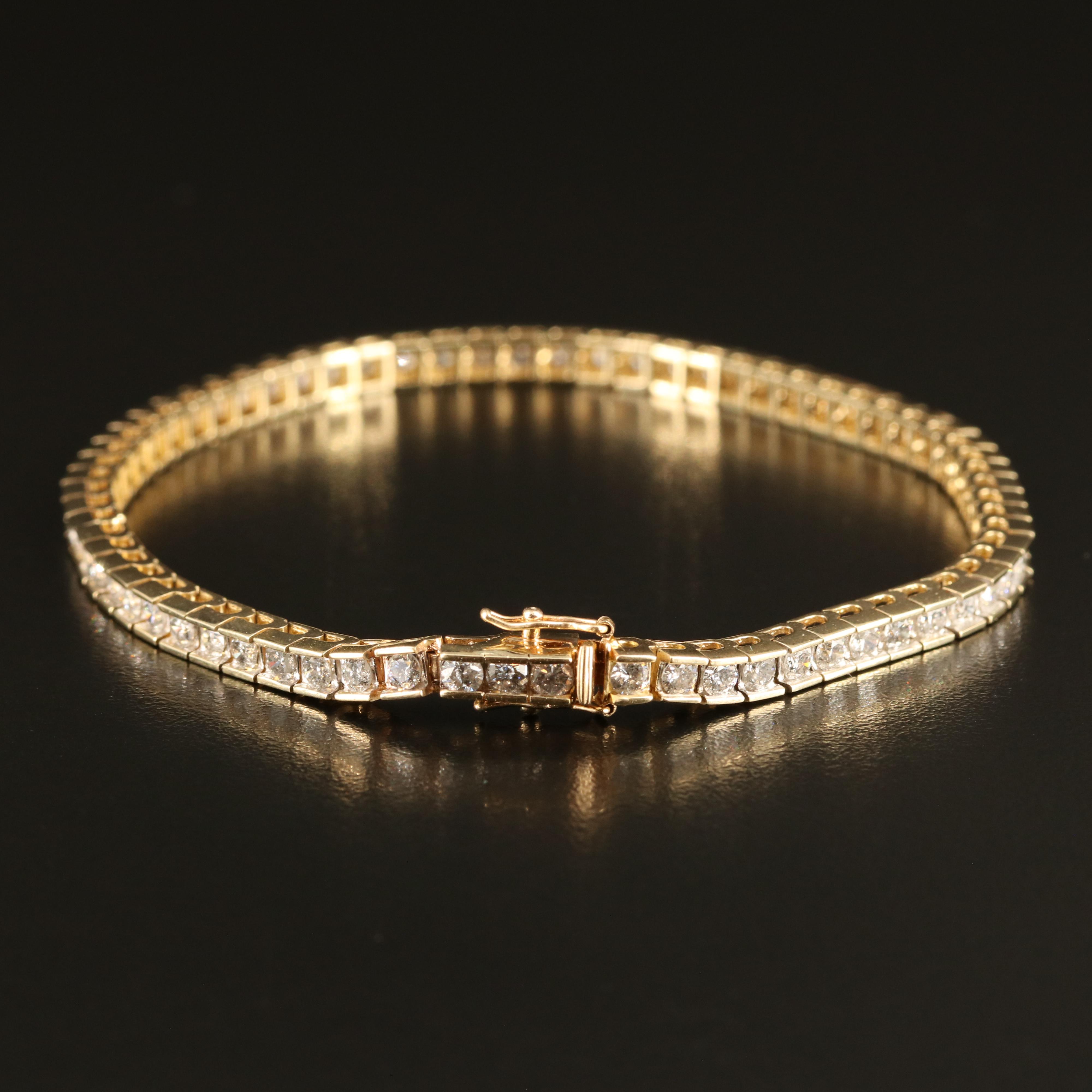 14K 5.04 CTW Diamond Line Bracelet