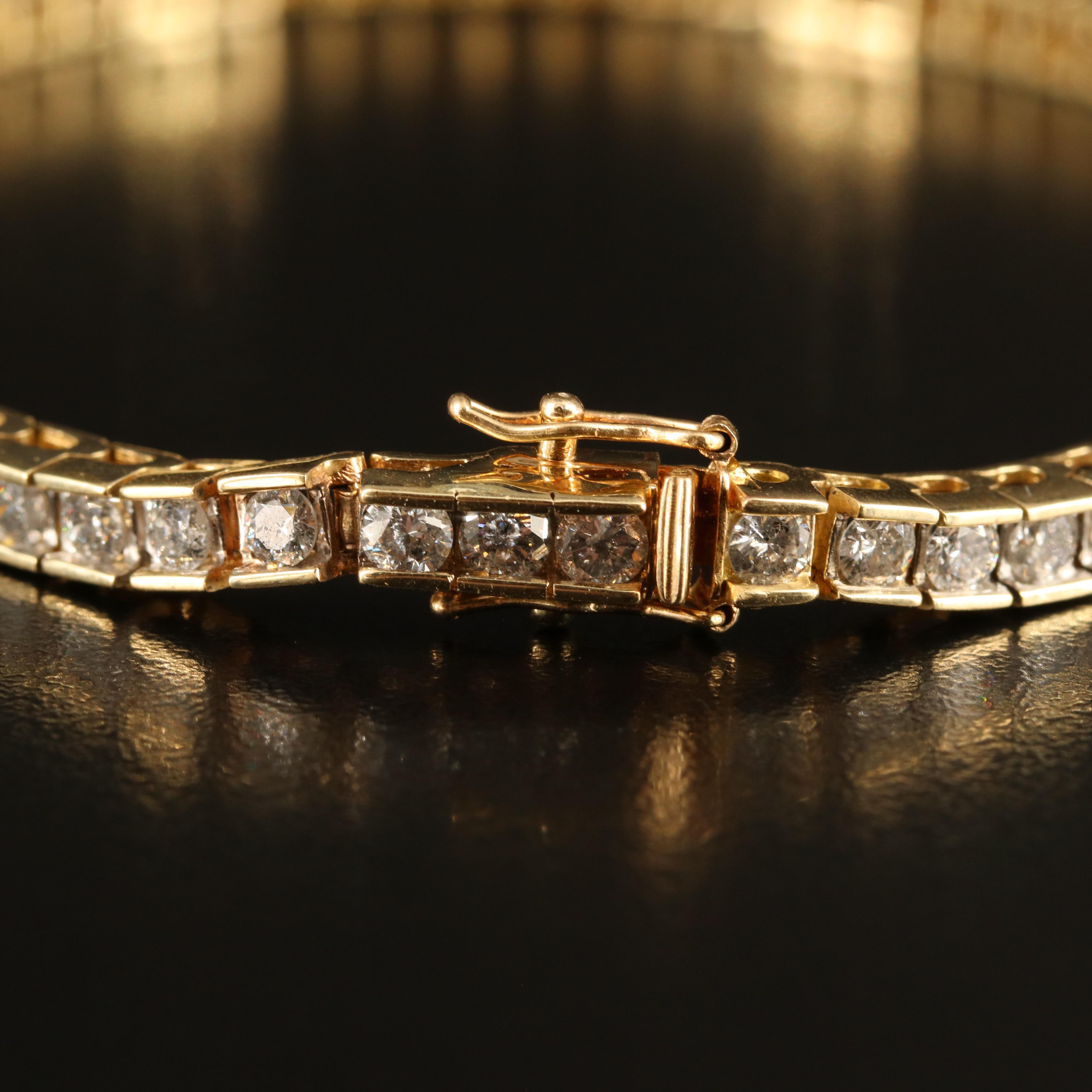 14K 5.04 CTW Diamond Line Bracelet