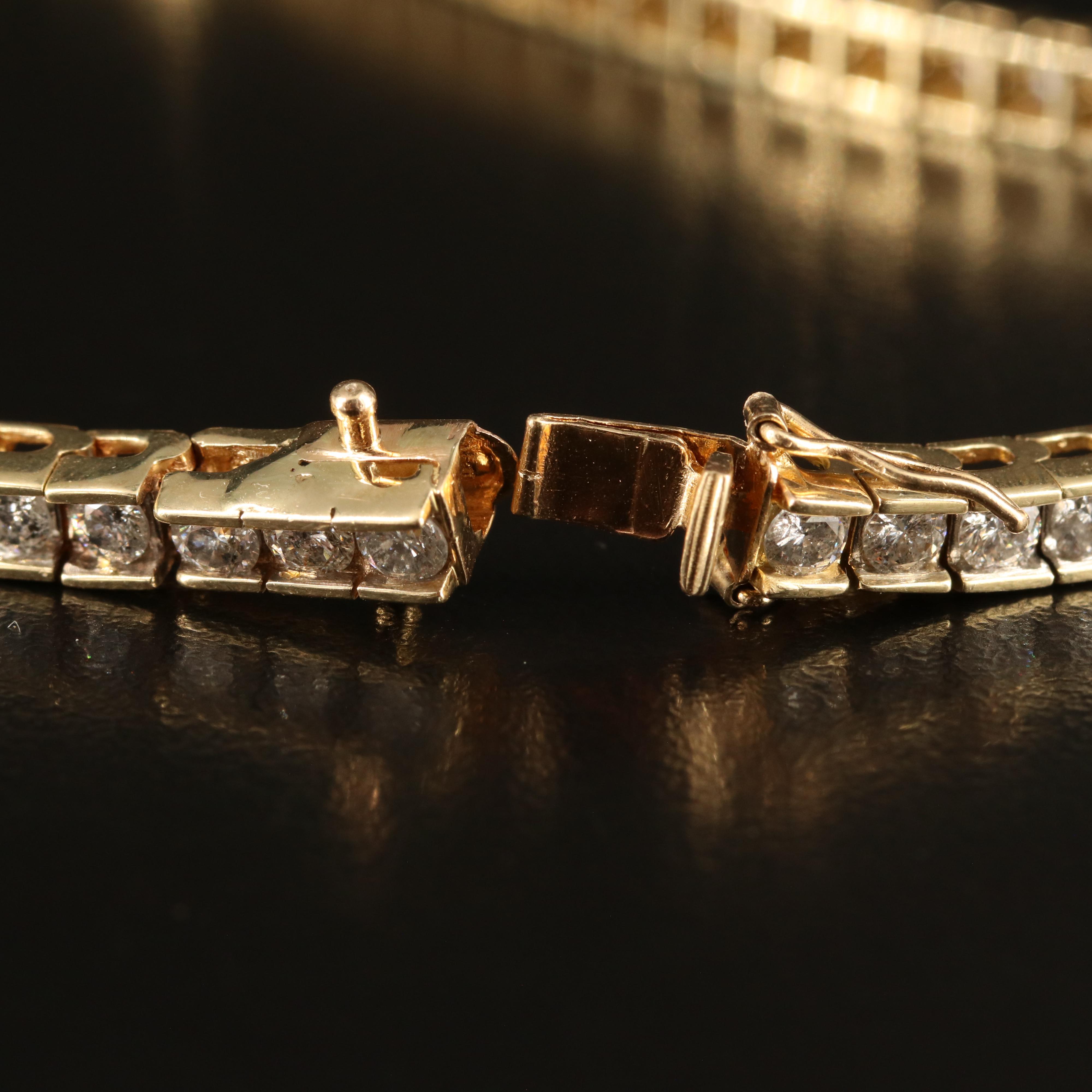14K 5.04 CTW Diamond Line Bracelet
