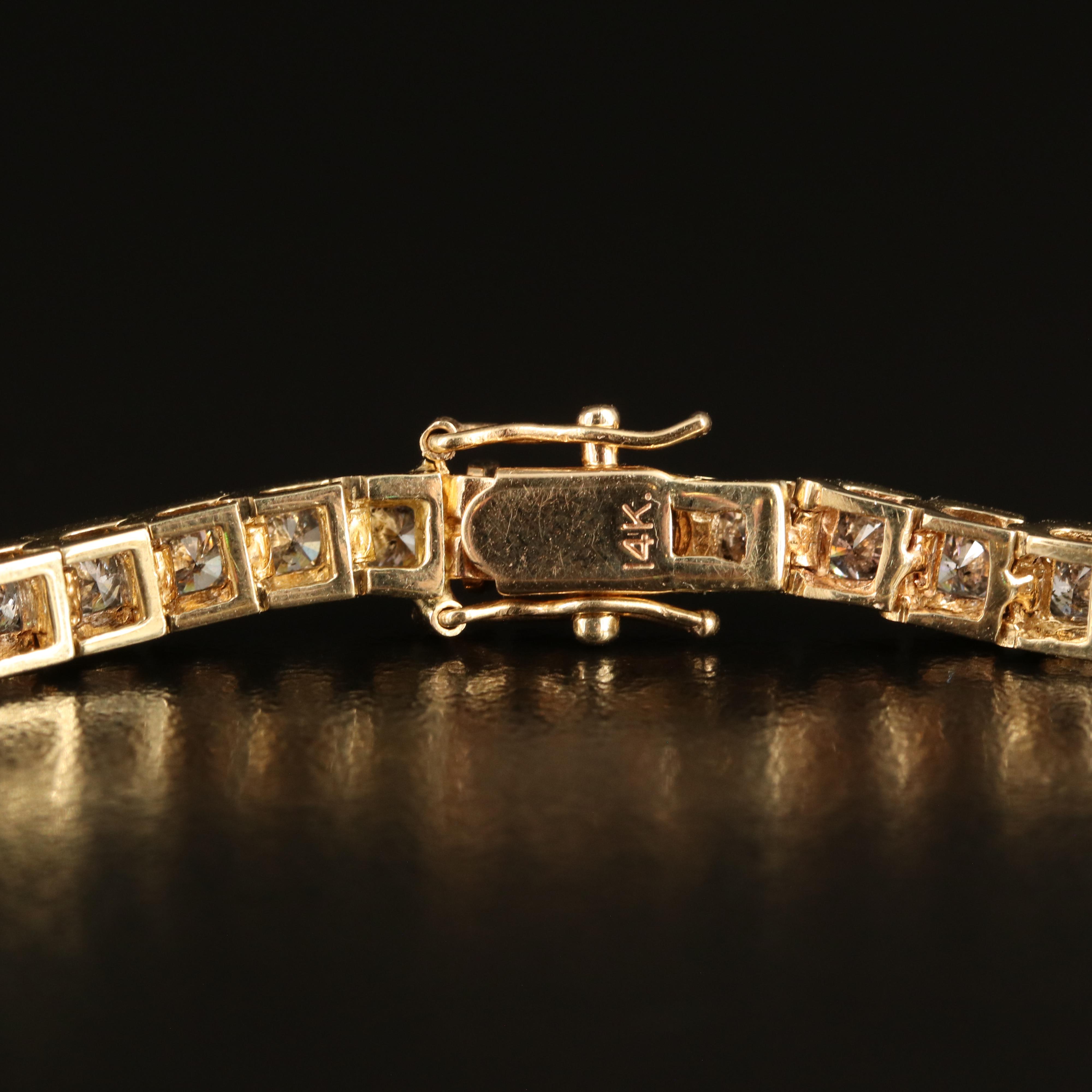 14K 5.04 CTW Diamond Line Bracelet