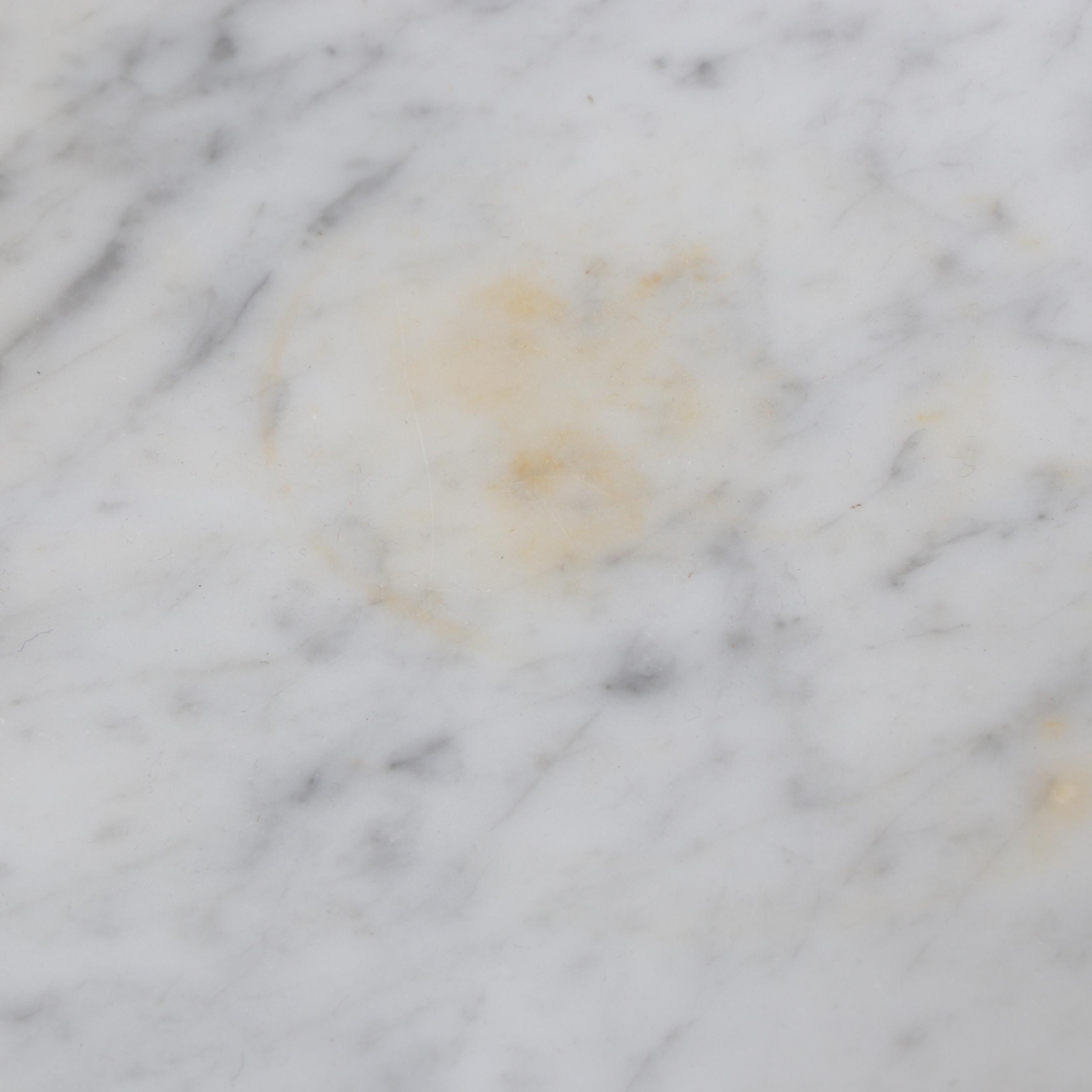 Victorian Walnut, Burl Walnut, and White Marble Three-Drawer Chest