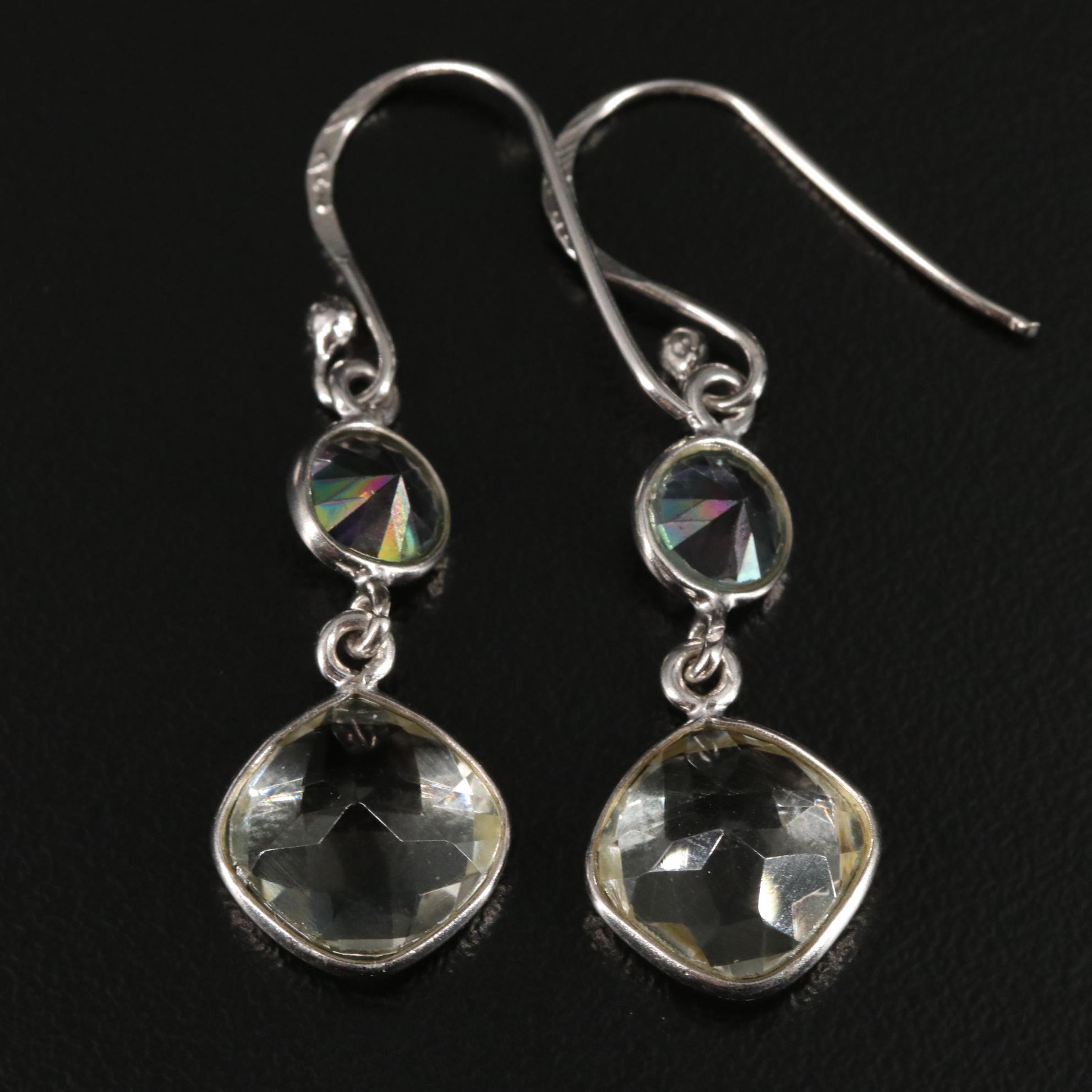 Sterling Peridot Dangle Earrings