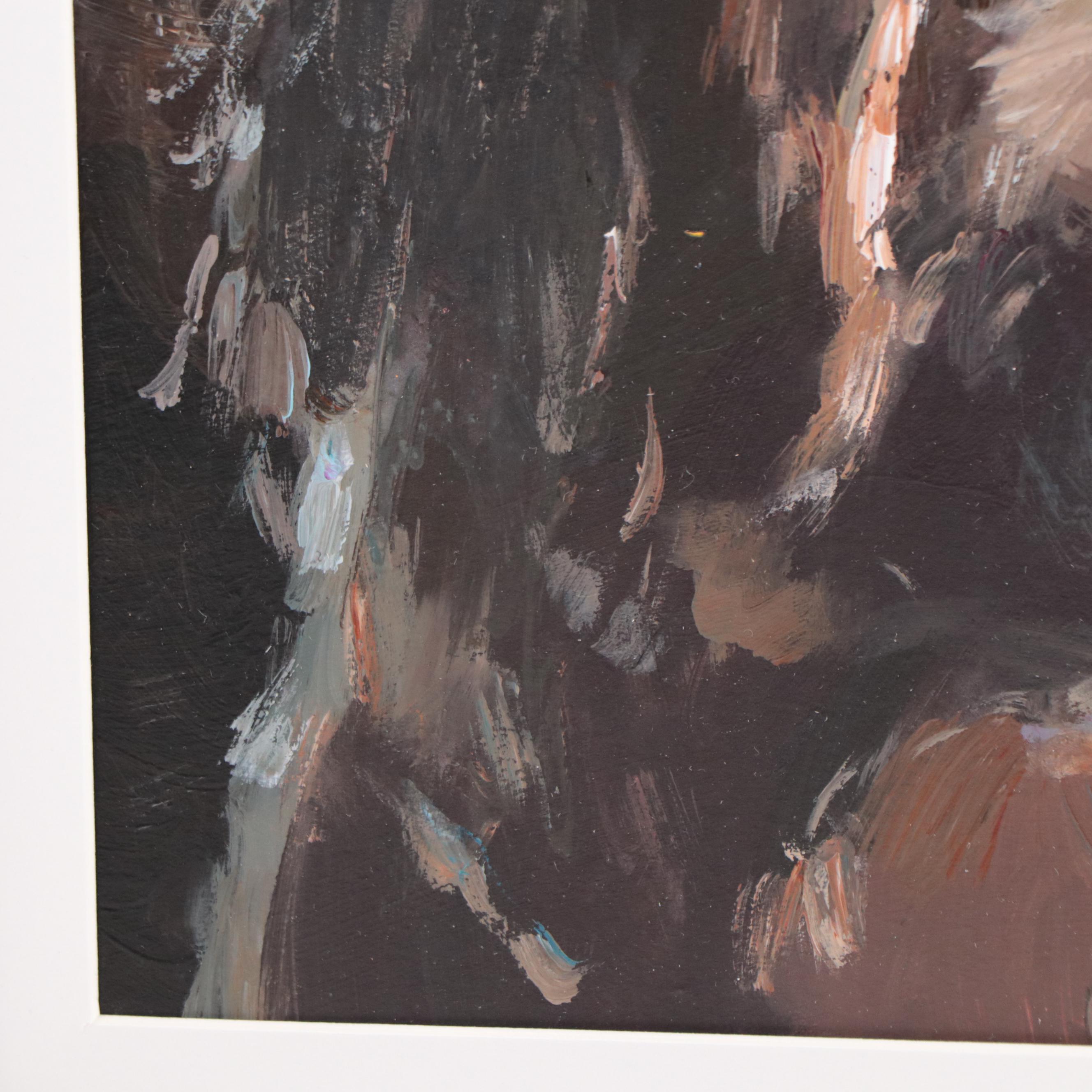 Dog Portrait Oil Painting, Circa 2023