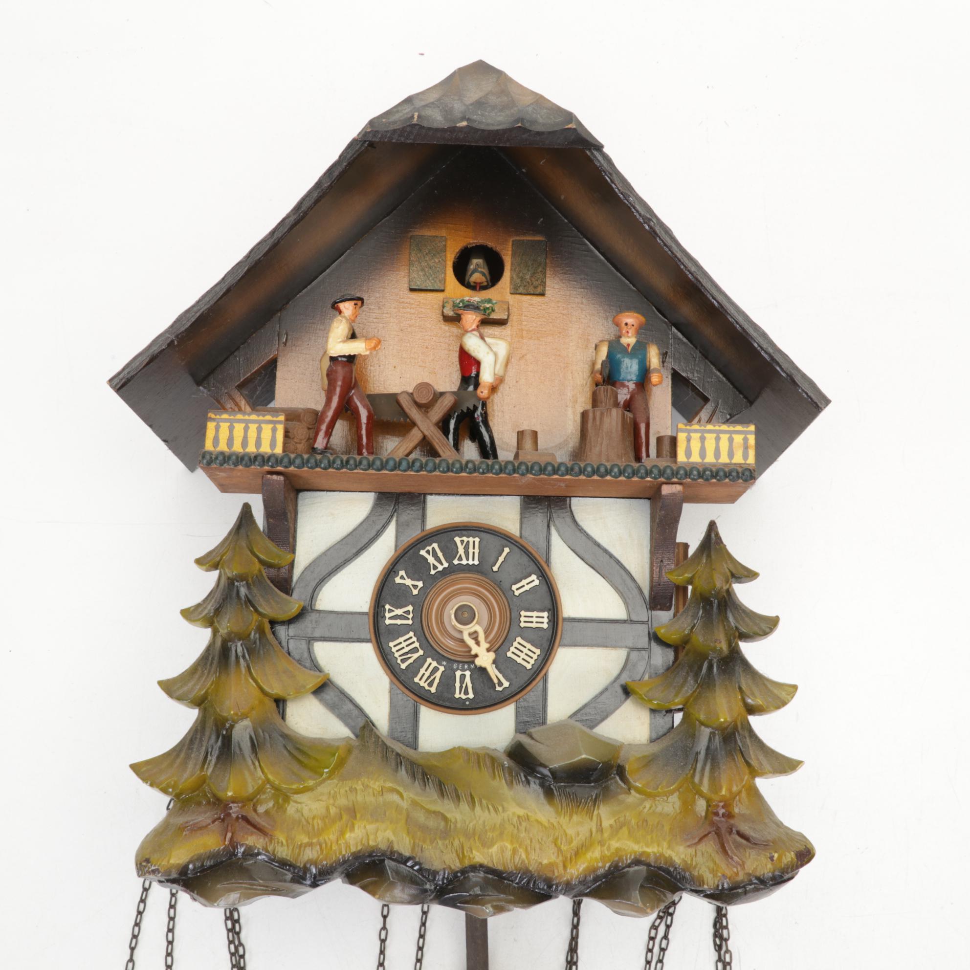 Emil Schmecken Becher Traditional Style with Other Chalet Style Cuckoo Clocks