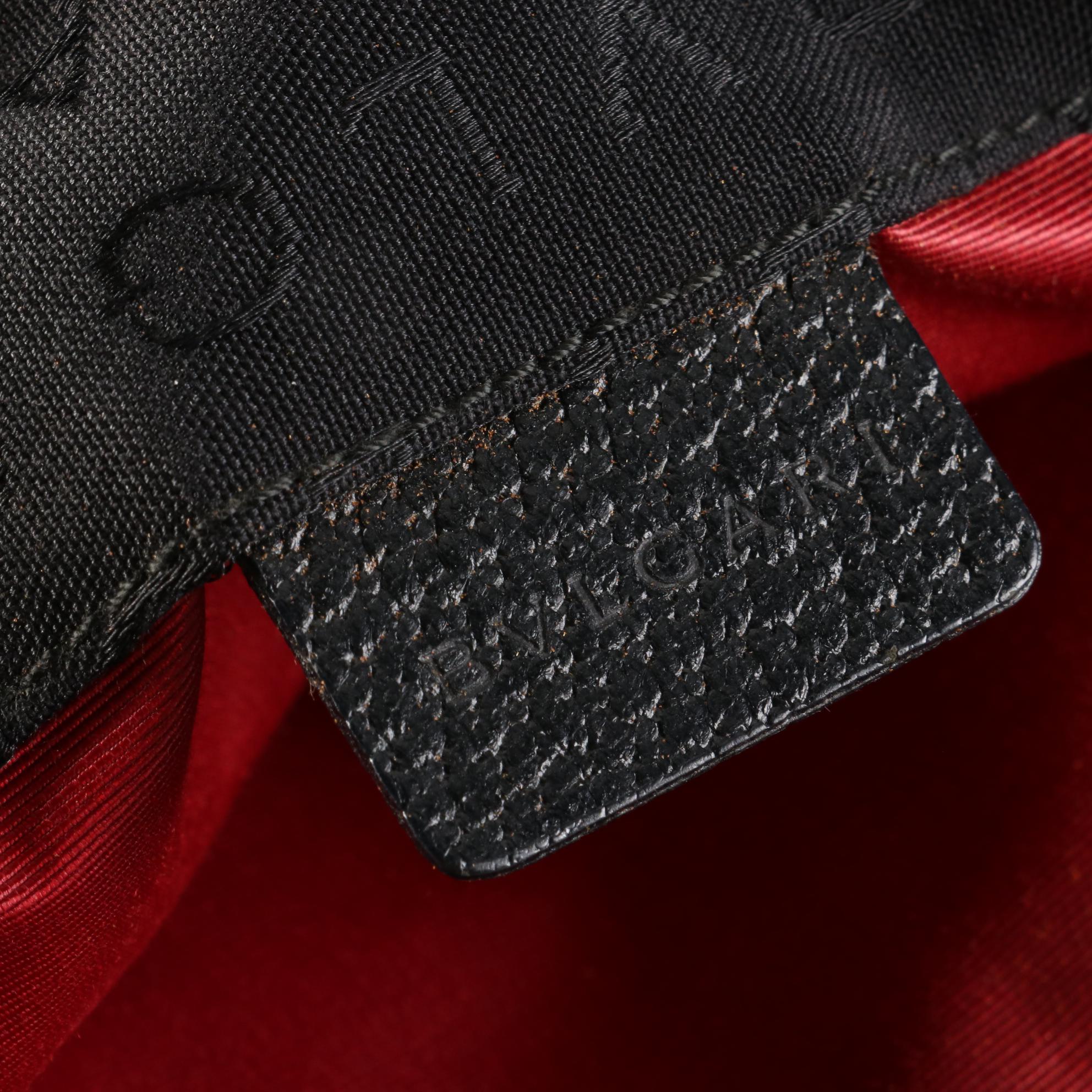 BVLGARI Canvas and Leather Tote