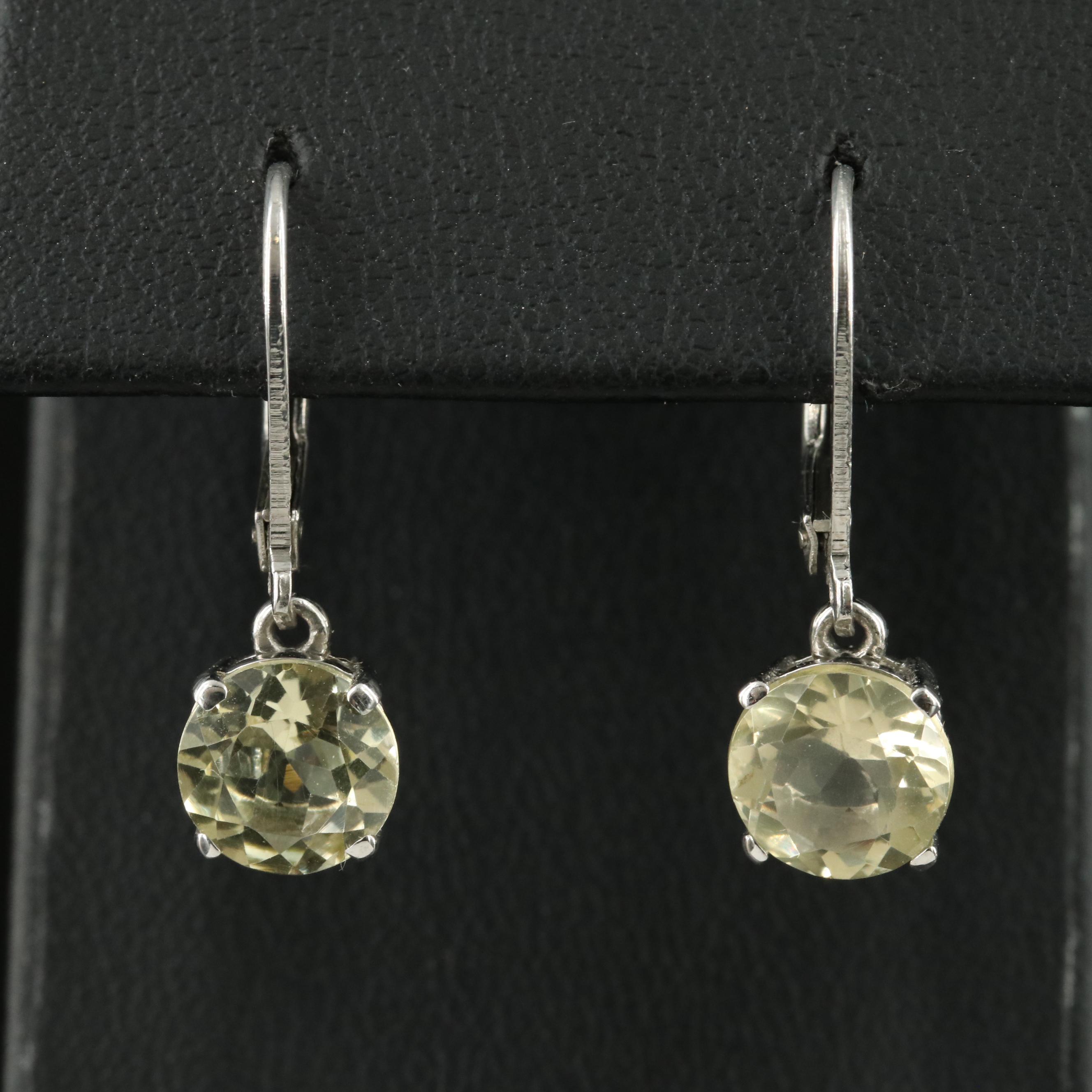 Sterling Citrine Earrings
