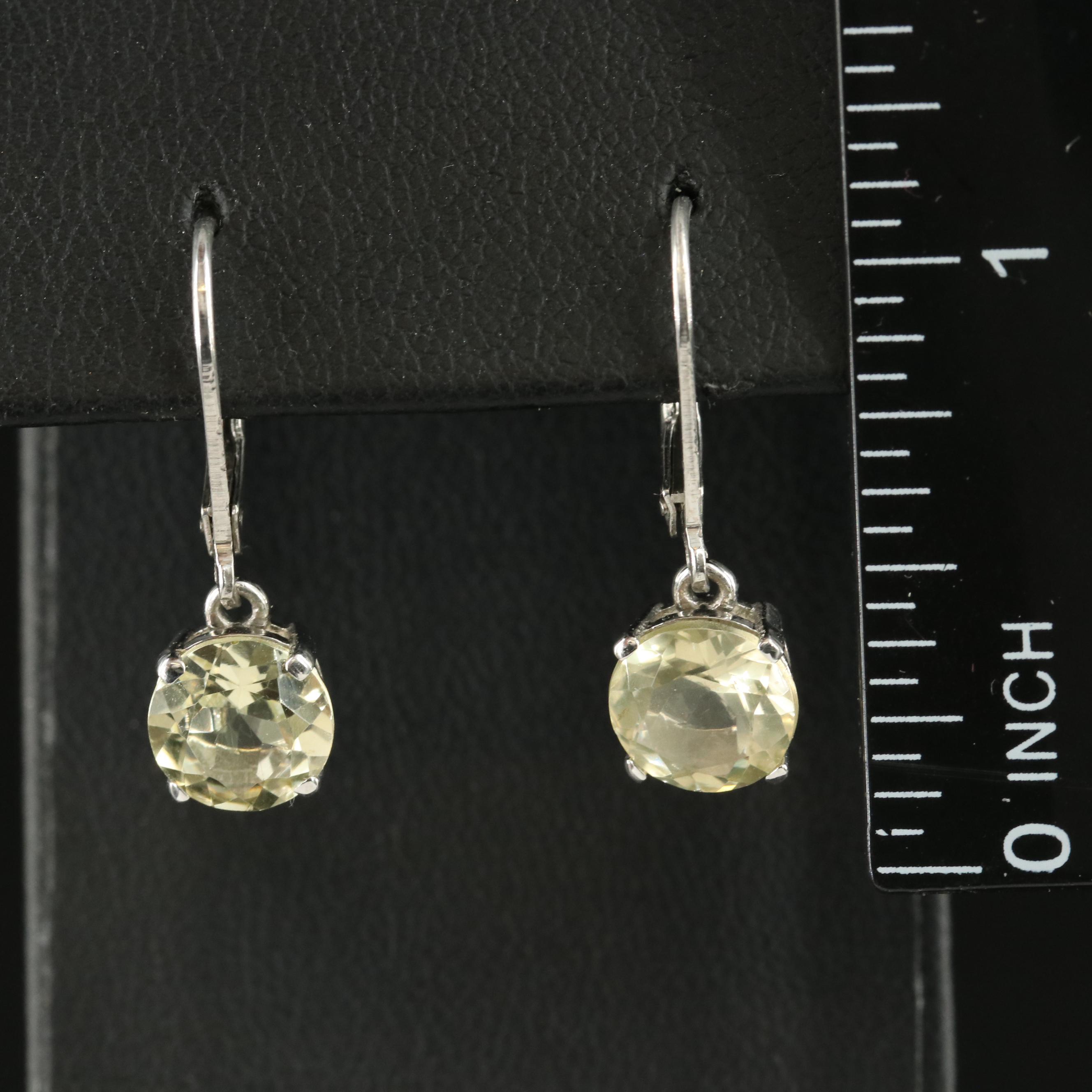Sterling Citrine Earrings