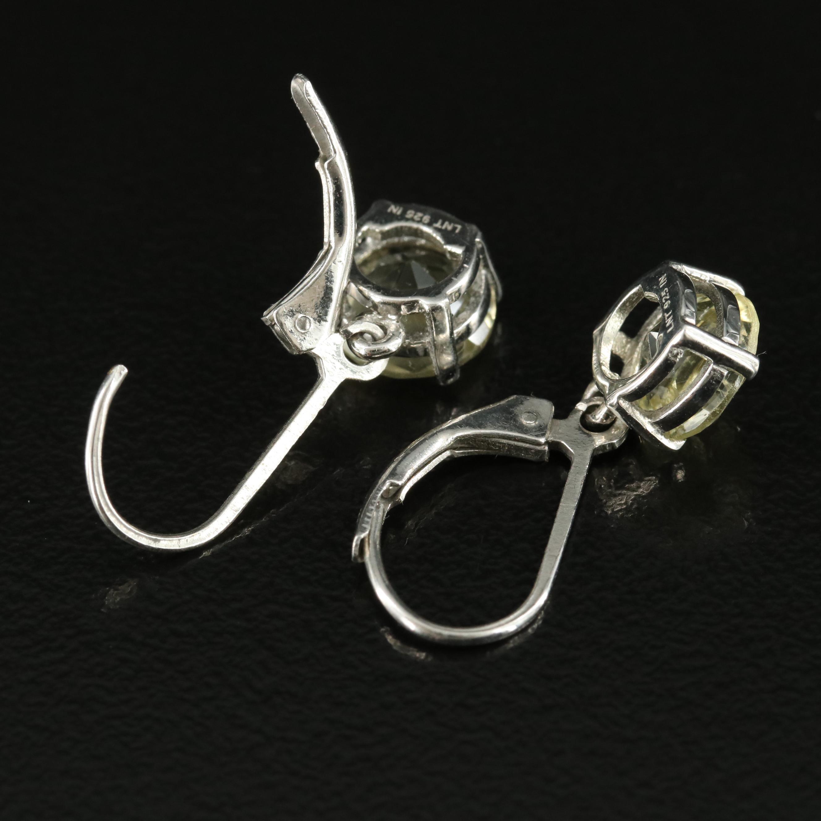 Sterling Citrine Earrings