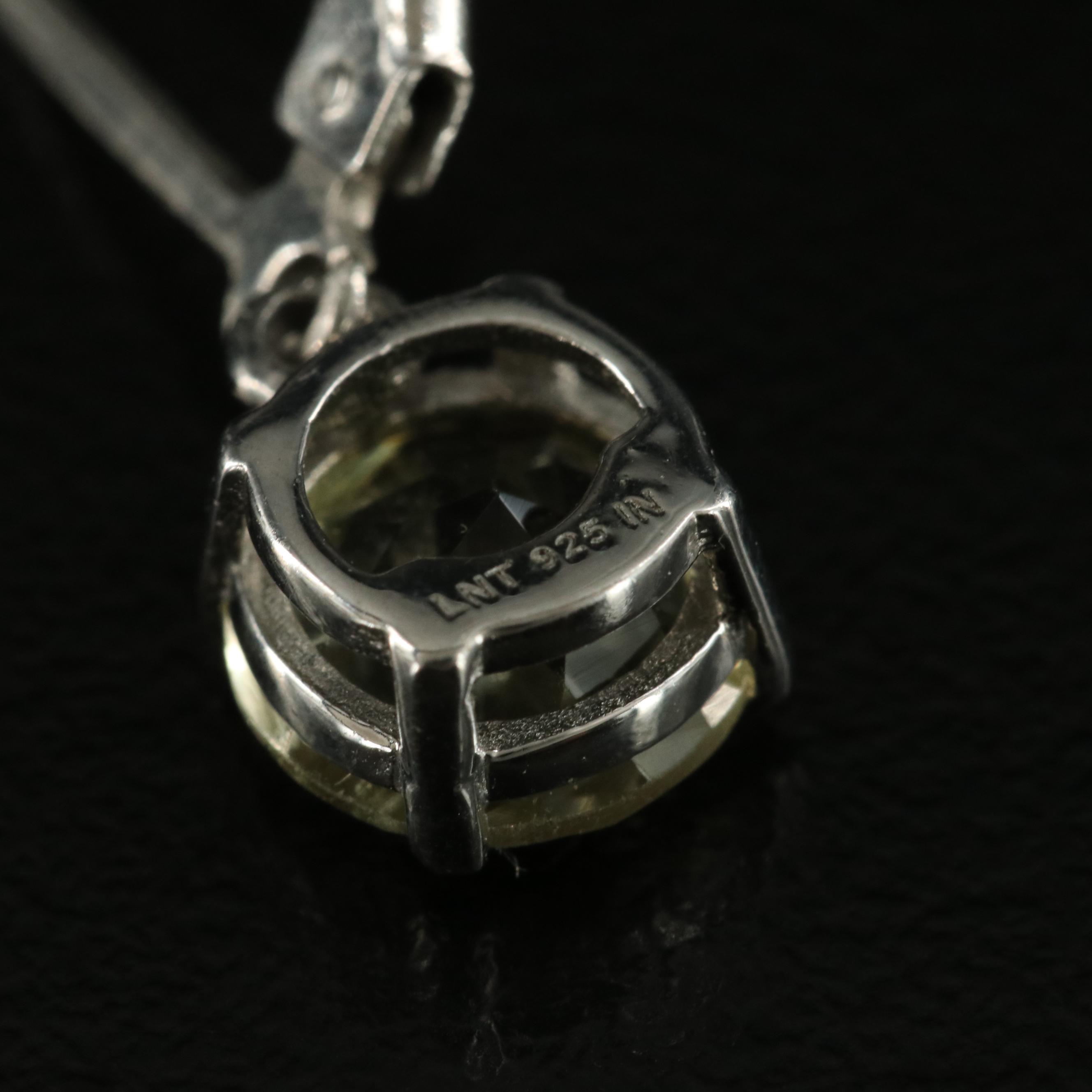 Sterling Citrine Earrings