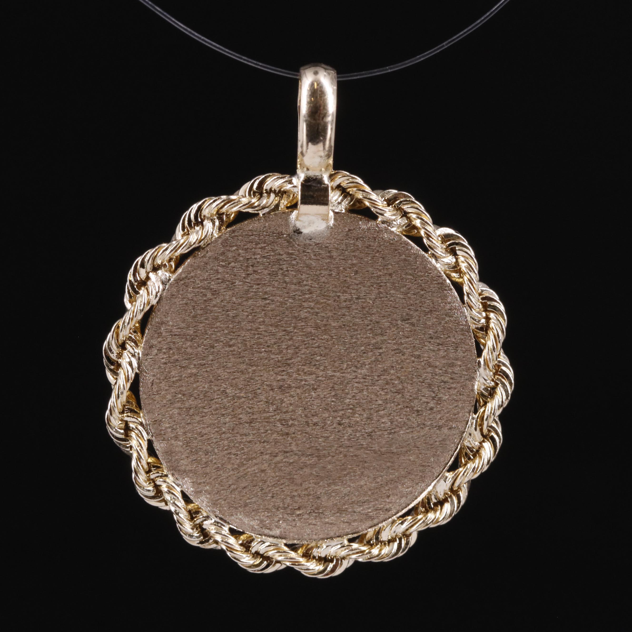 10K St. Michael Medallion Pendant