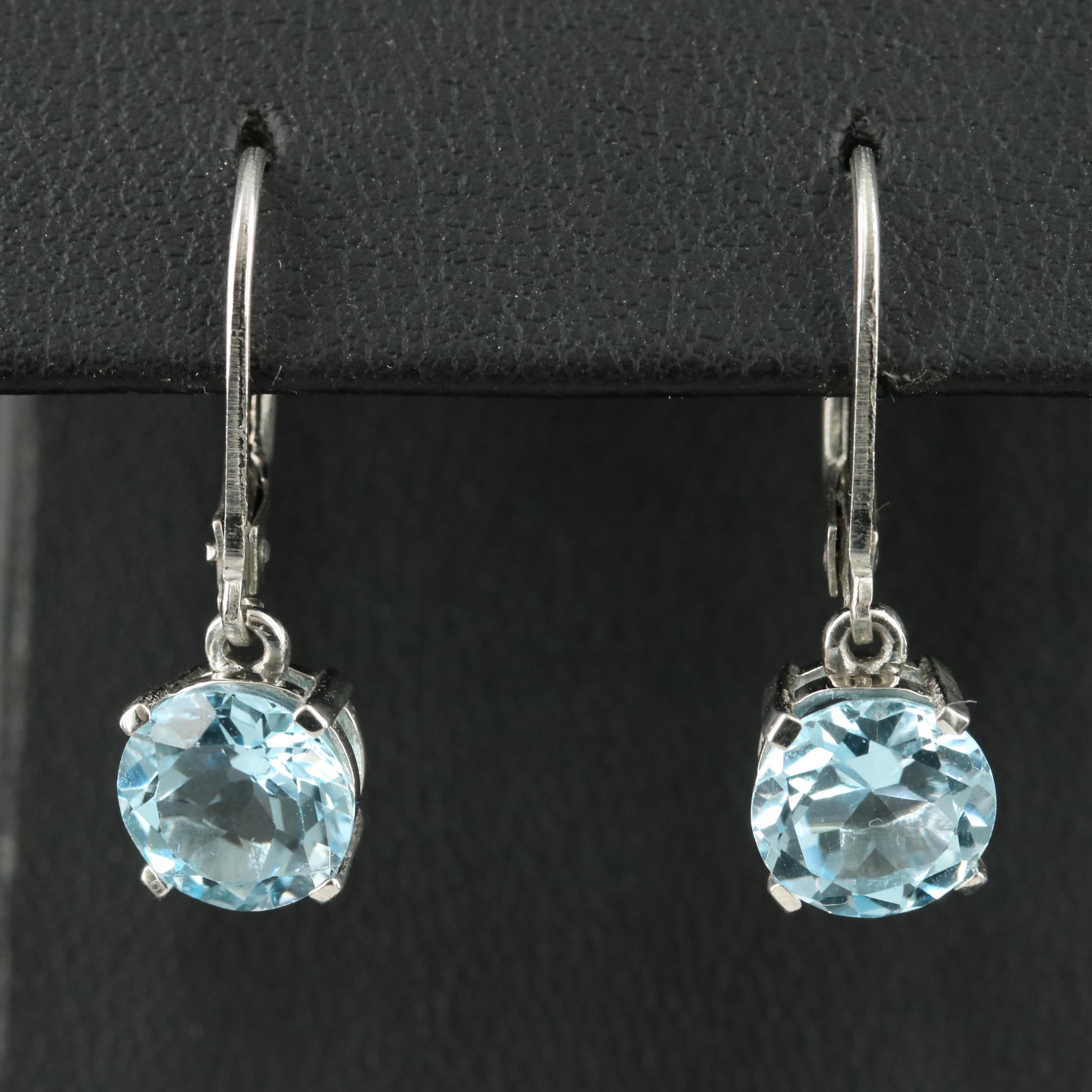 Sterling Sky Blue Topaz Earrings