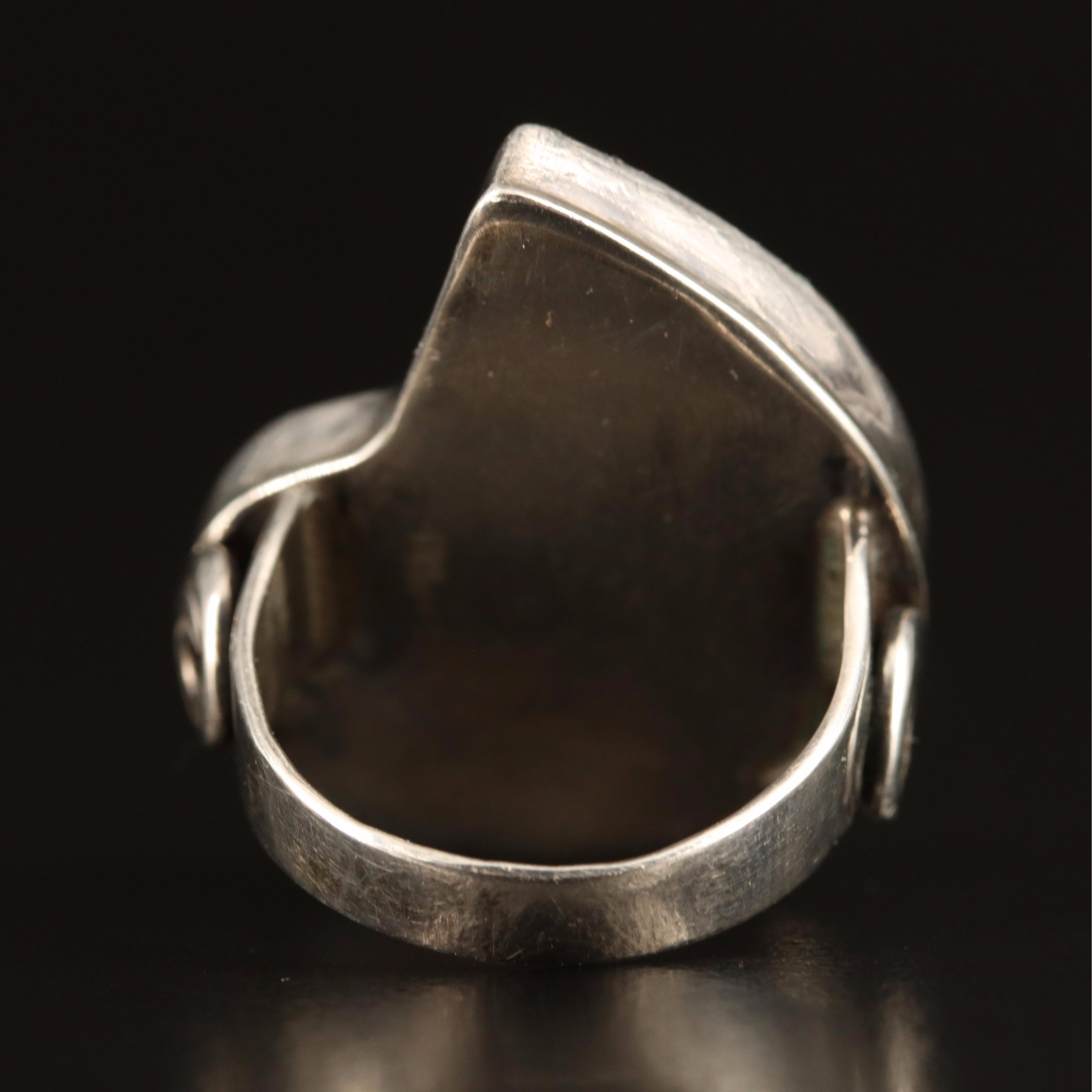 Sterling Ammonite Ring