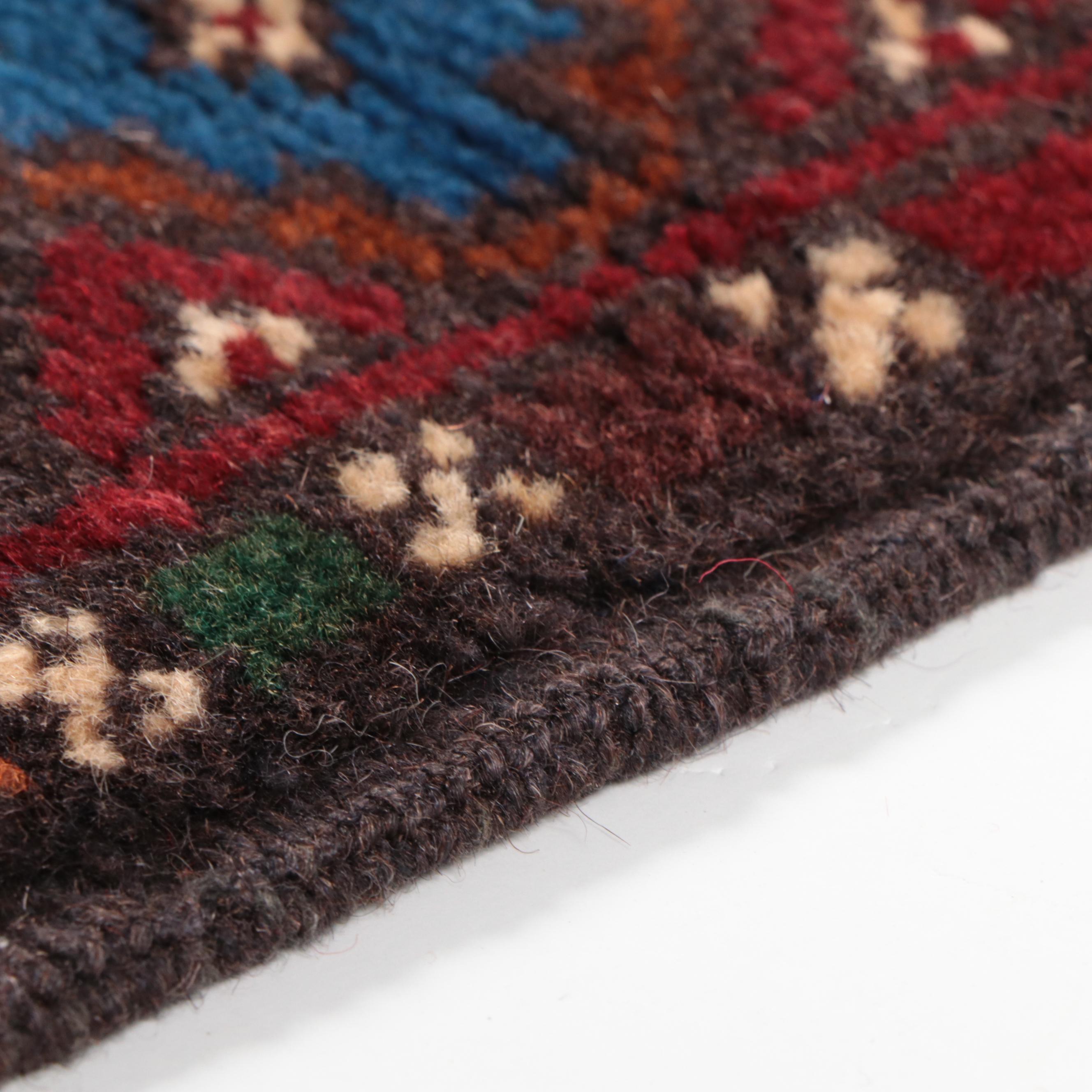 3' x 4'9 Hand-Knotted Afghan Baluch Accent Rug