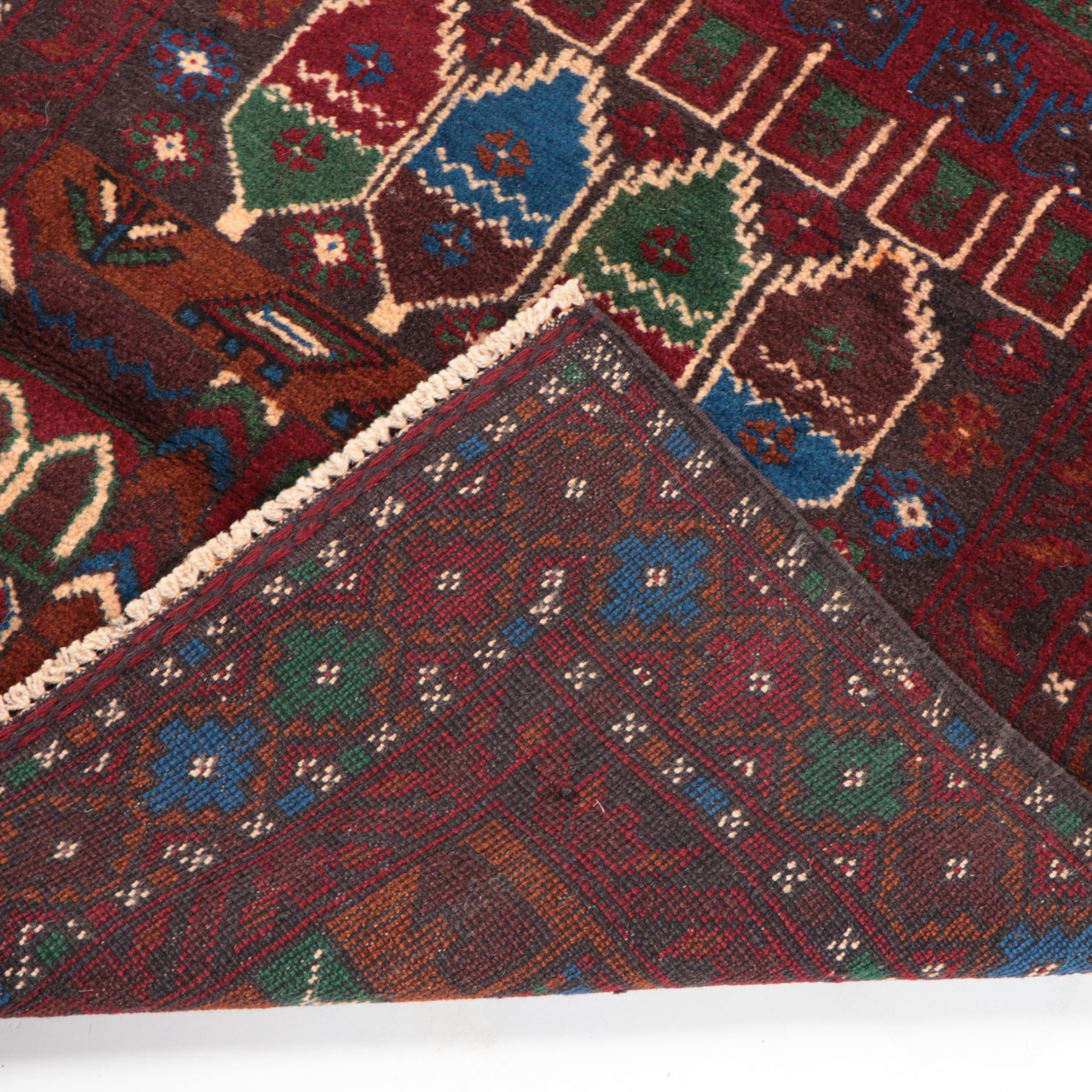 3' x 4'9 Hand-Knotted Afghan Baluch Accent Rug