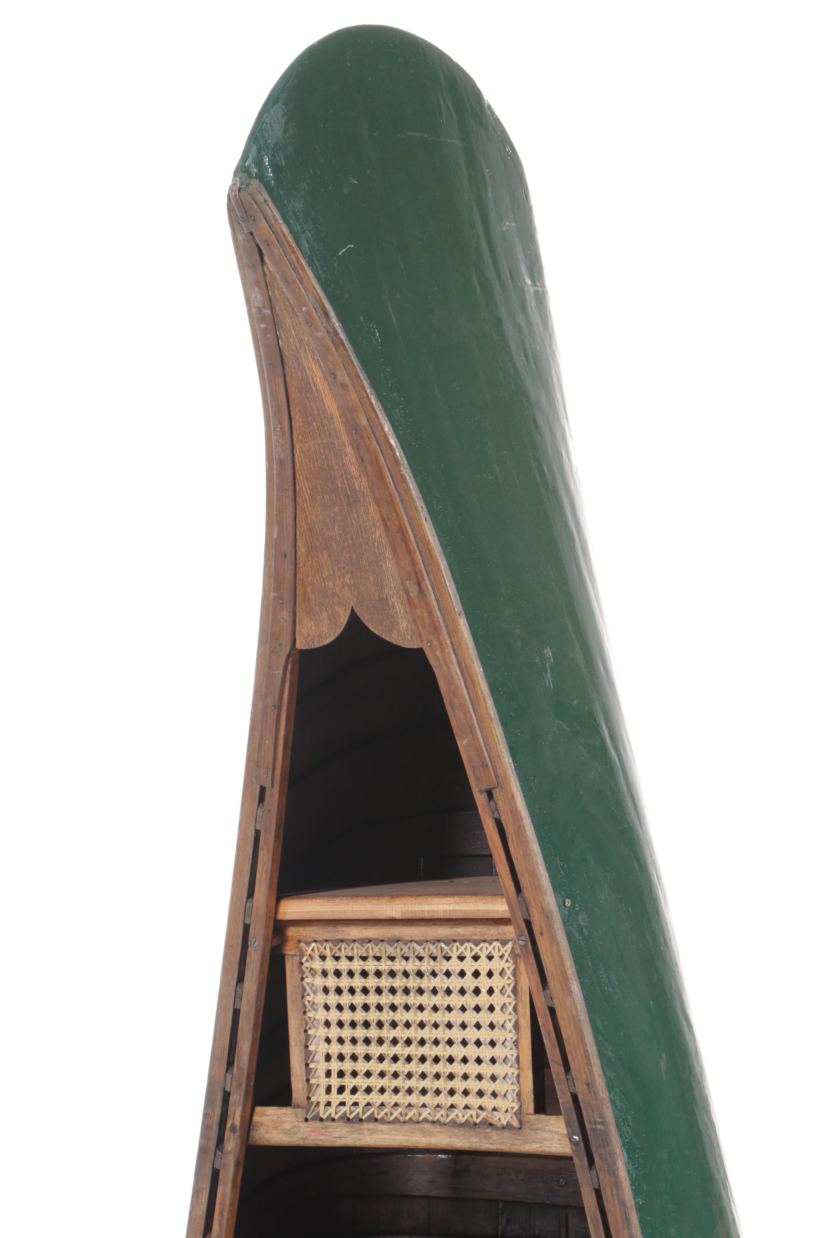 Canoe Hull Shaped Painted Wood Bookcase