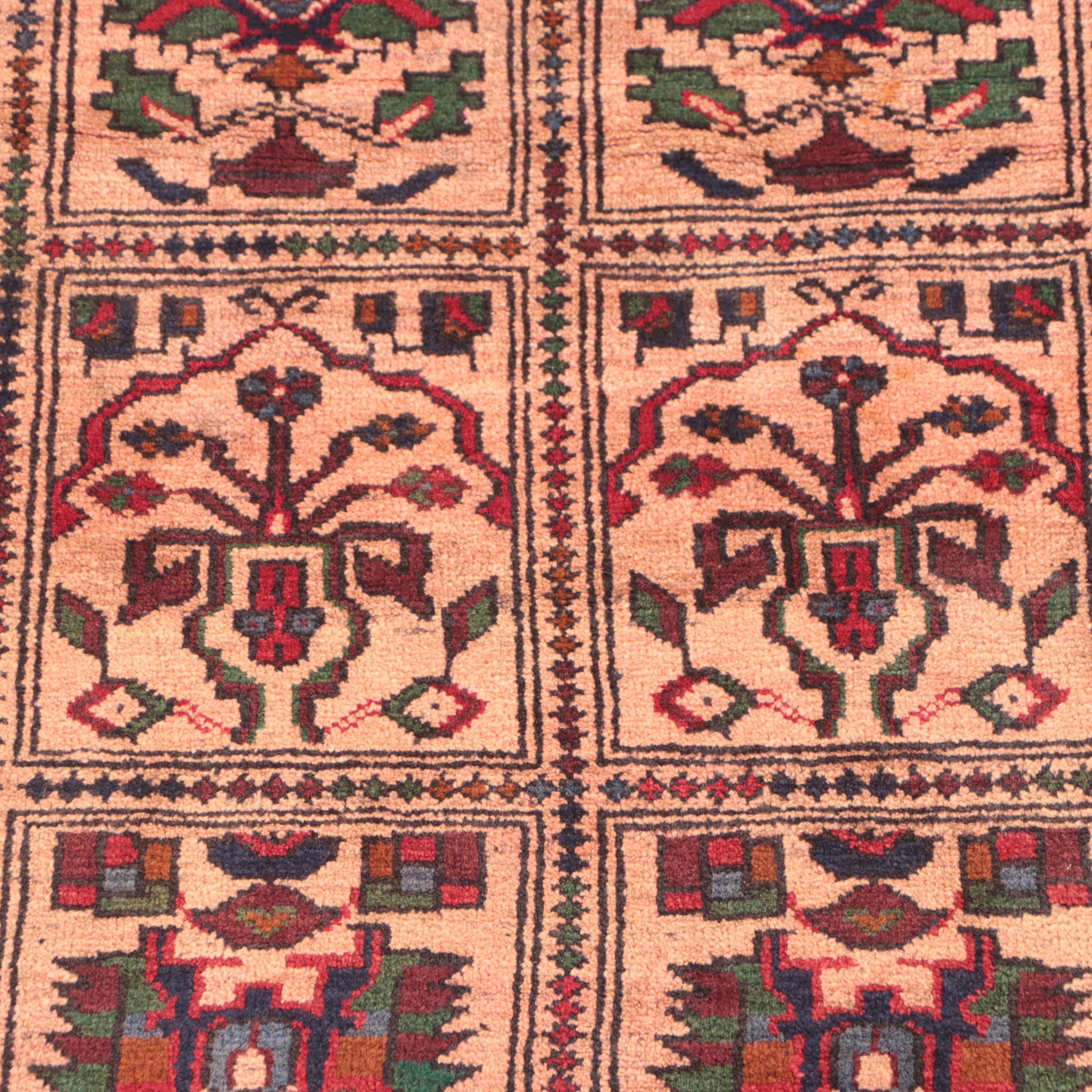 2'9 x 4'3 Hand-Knotted Afghan Baluch Accent Rug