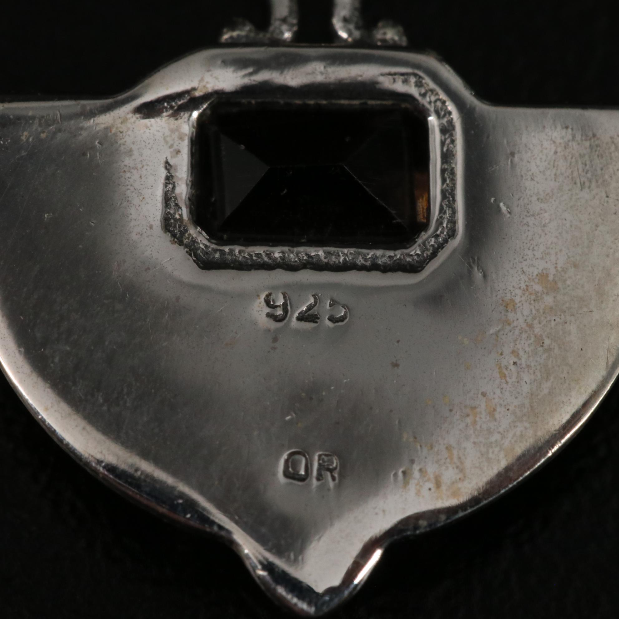 Sterling Smoky Quartz Drop Earrings