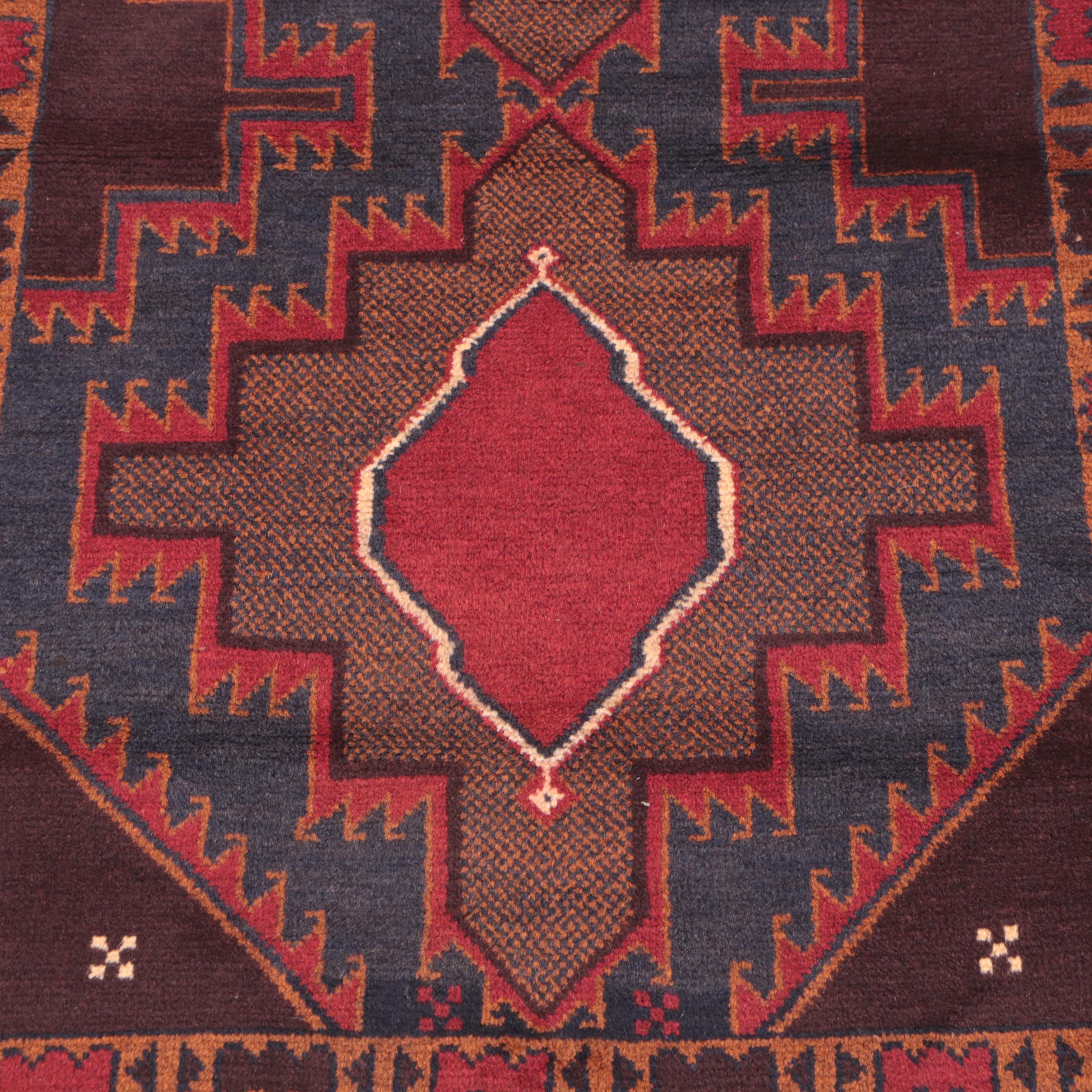 2'10 x 4'8 Hand-Knotted Afghan Taimani Accent Rug