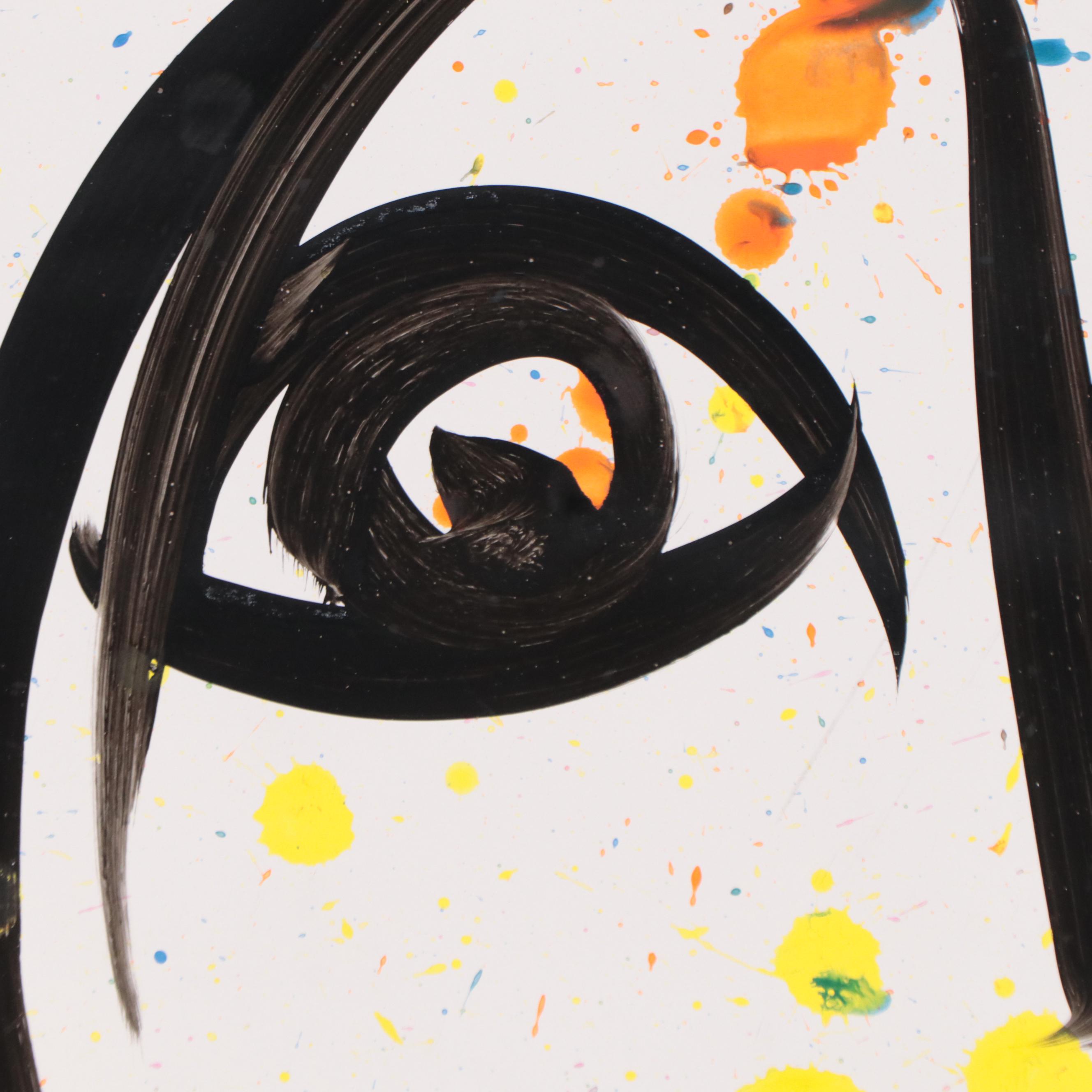 Peter Keil Abstract Portrait Acrylic Painting