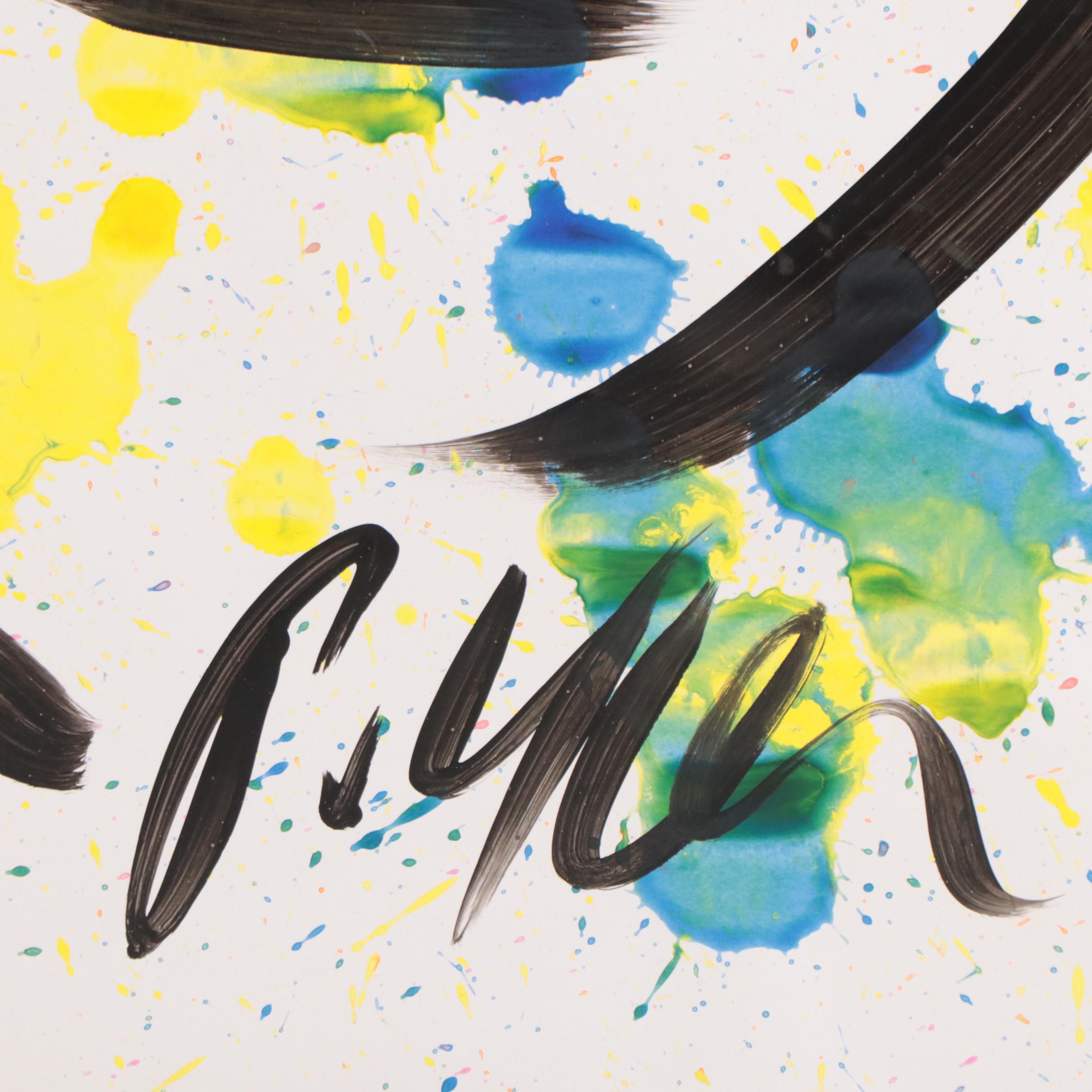 Peter Keil Abstract Portrait Acrylic Painting