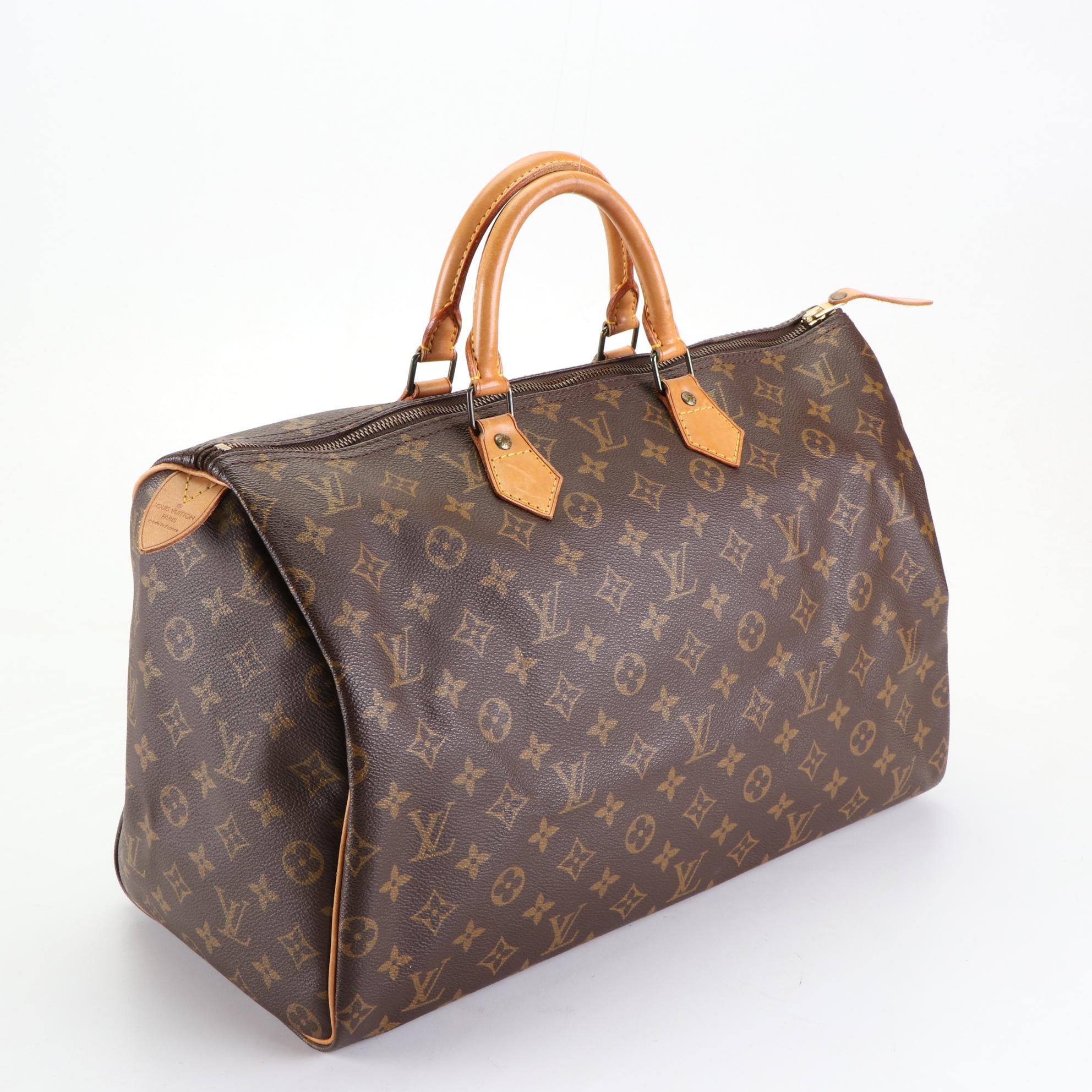 Louis Vuitton Speedy 40 in Monogram Canvas and Vachetta Leather