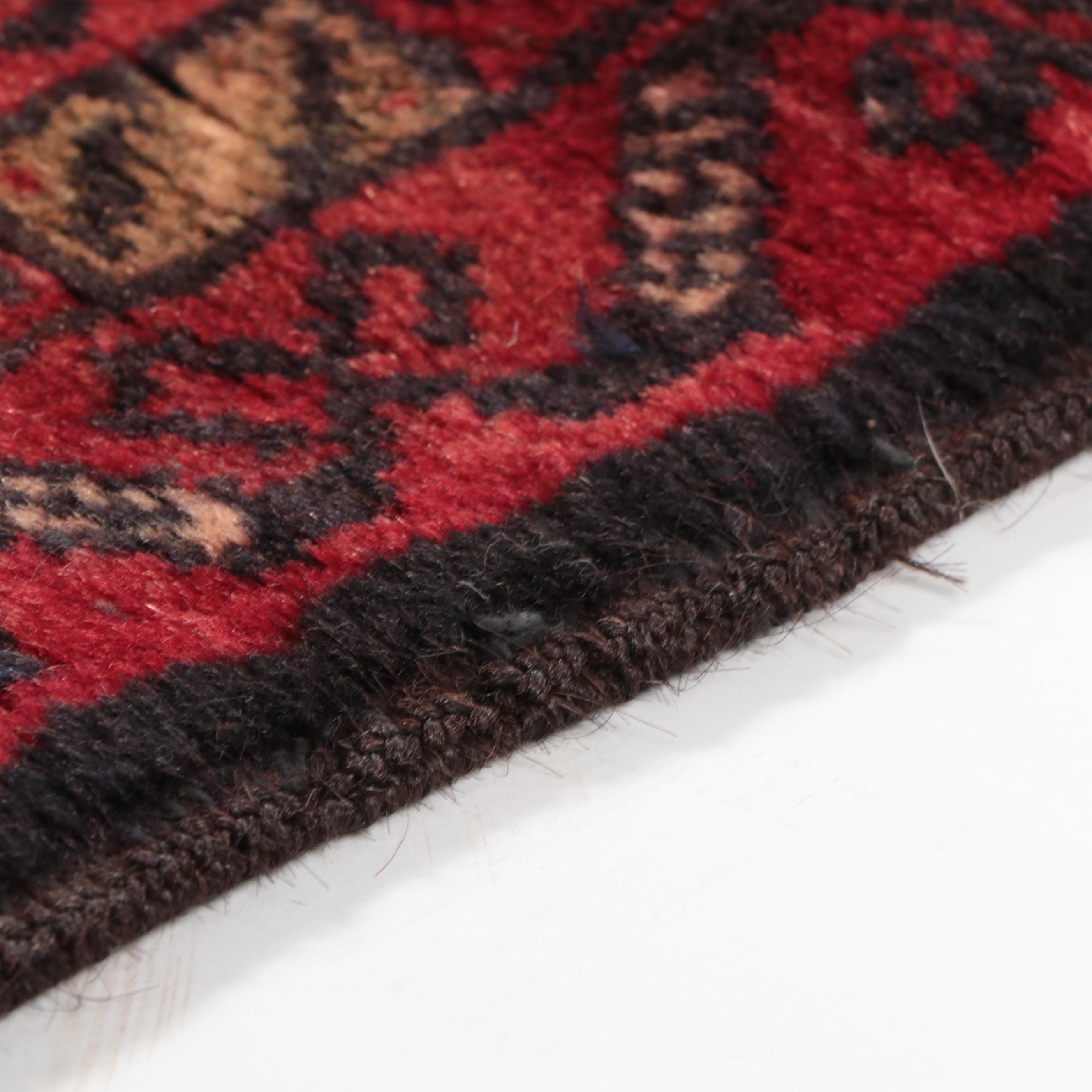 2'6 x 4'3 Hand-Knotted Afghan Turkmen Accent Rug