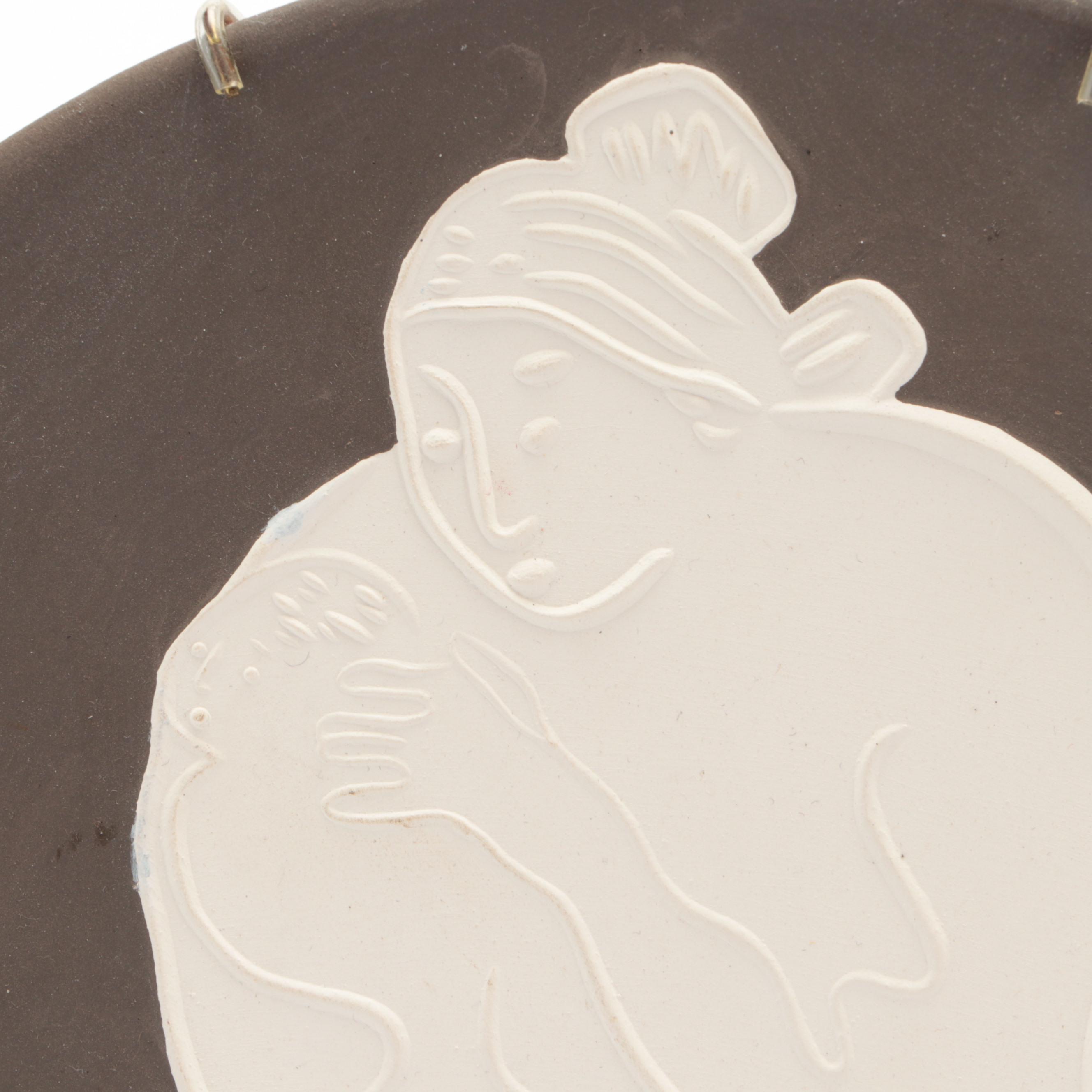 R. C. Gorman "Earth Child" State II Ceramic Plate, 1979