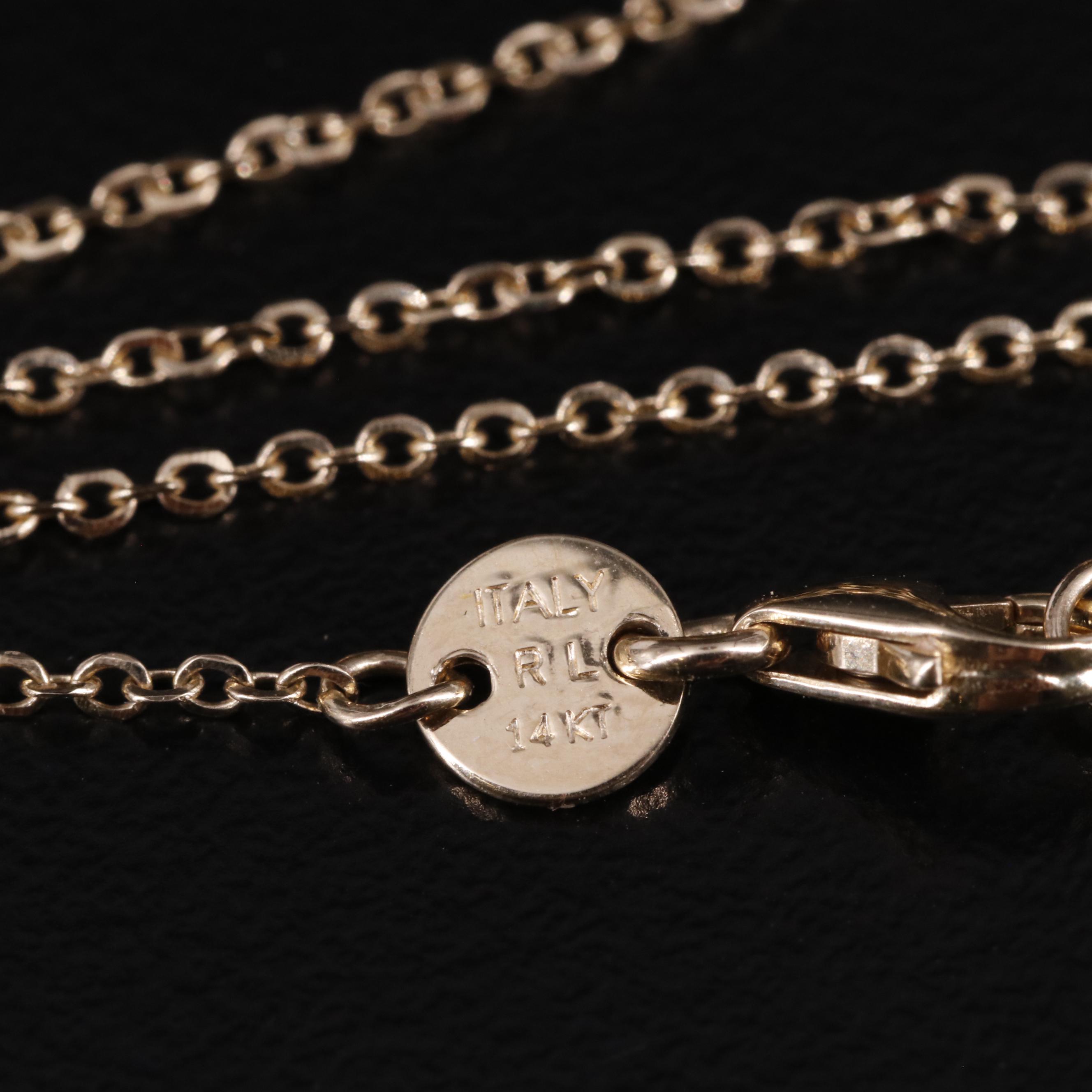 14K Diamond Cut Bead Station Necklace