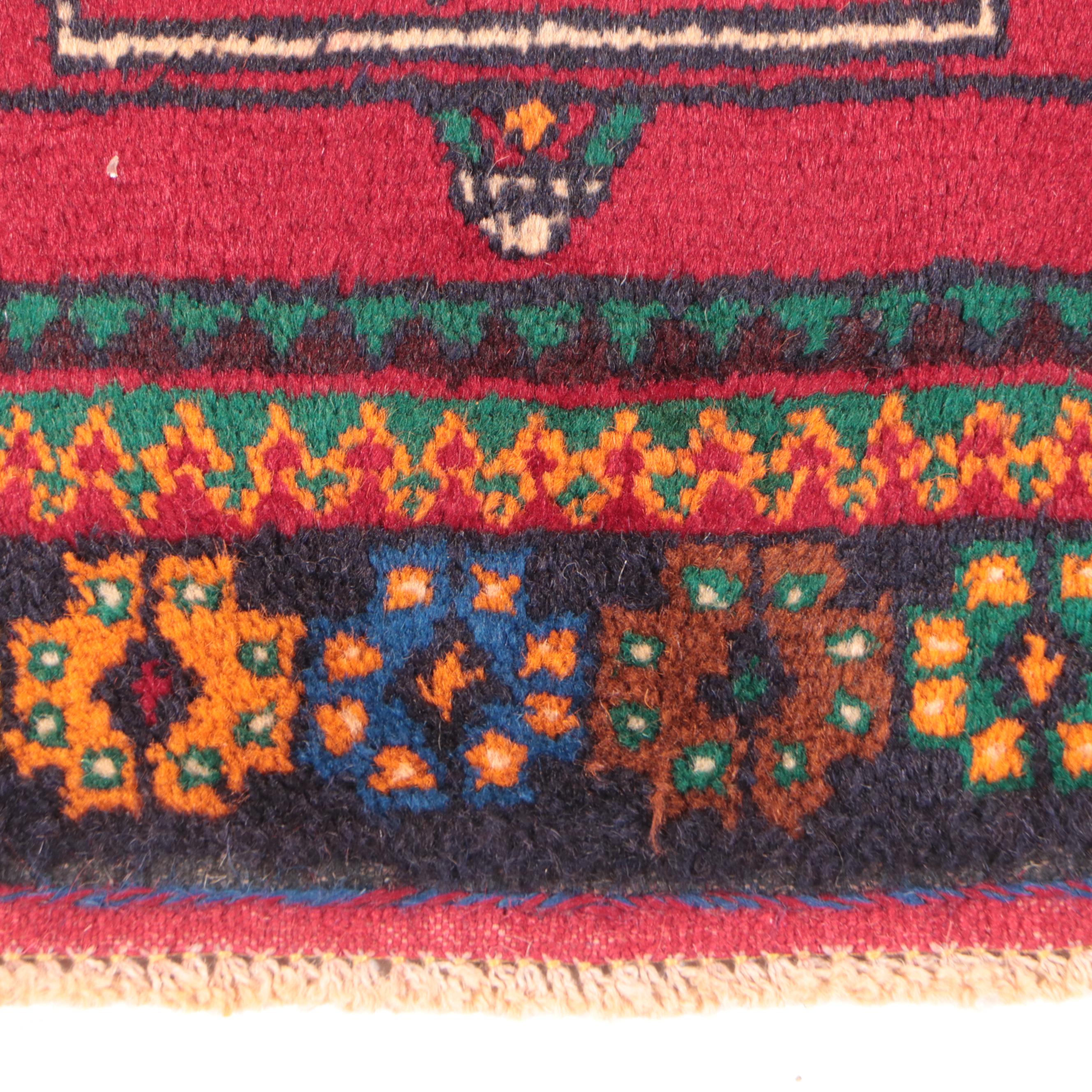 2'11 x 5'2 Hand-Knotted Afghan Taimani Accent Rug