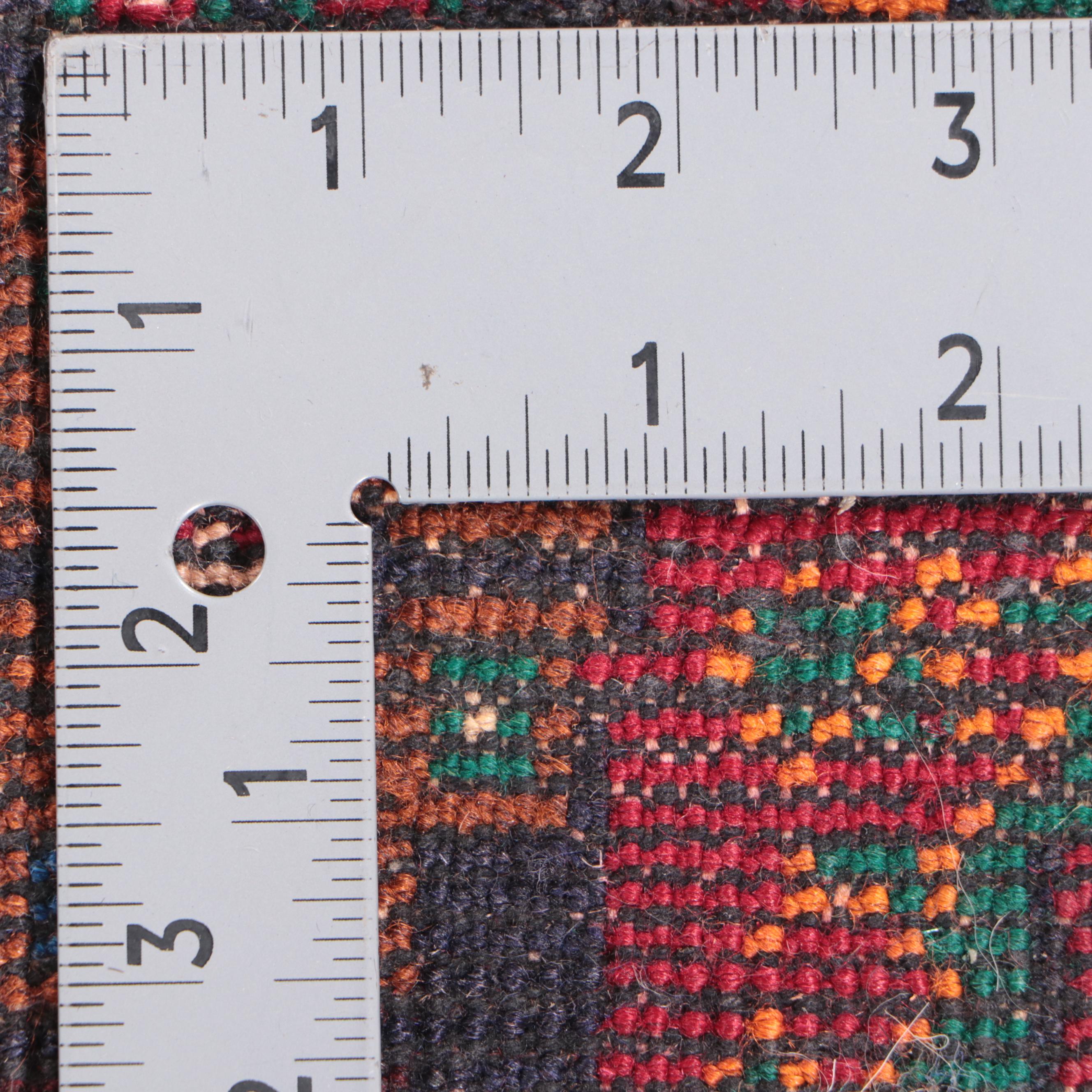 2'11 x 5'2 Hand-Knotted Afghan Taimani Accent Rug