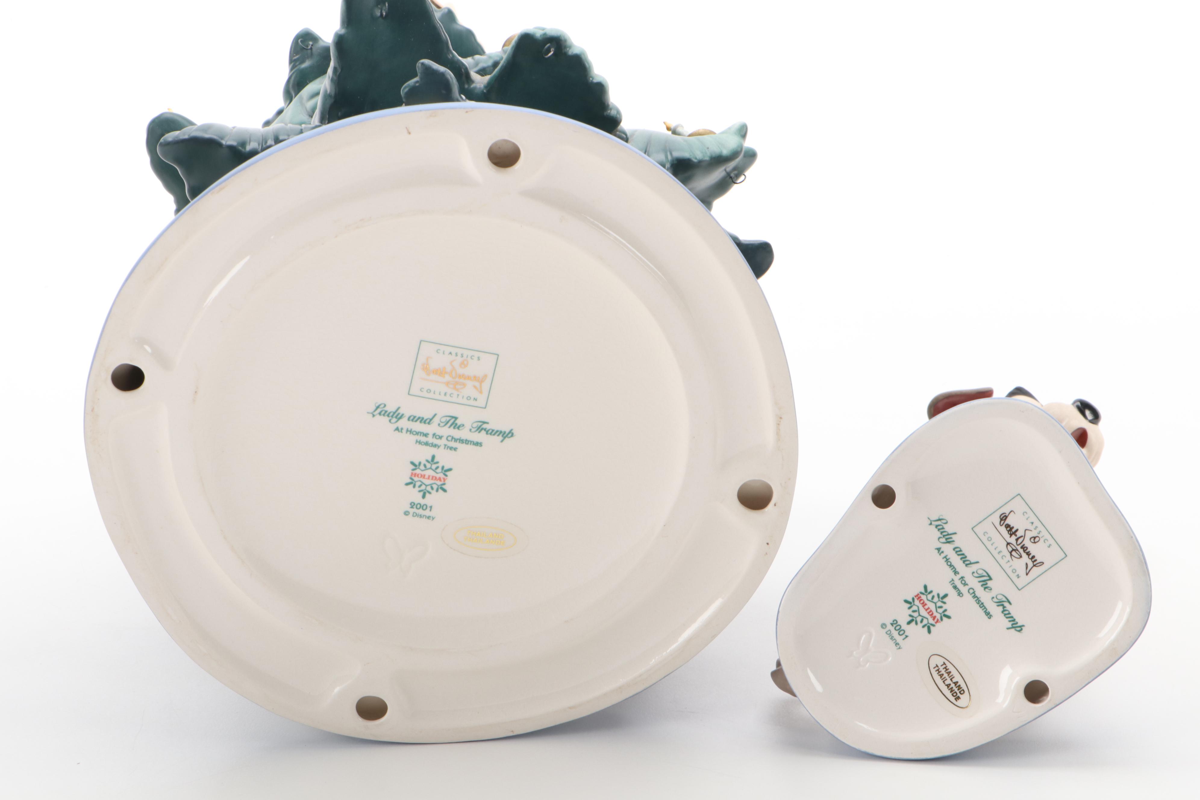 Walt Disney Classics Collection "Lady and the Tramp" Christmas Figurines
