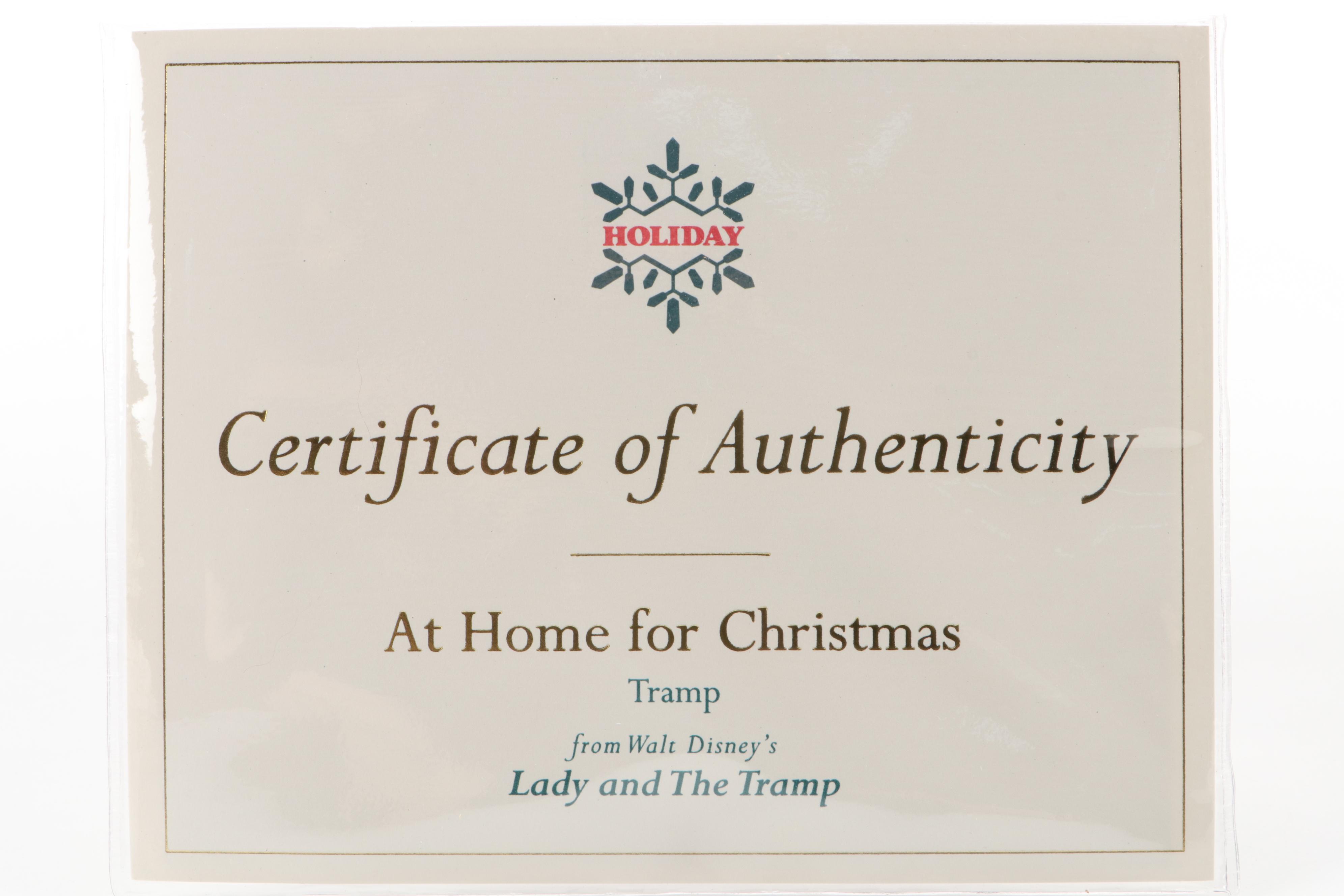 Walt Disney Classics Collection "Lady and the Tramp" Christmas Figurines