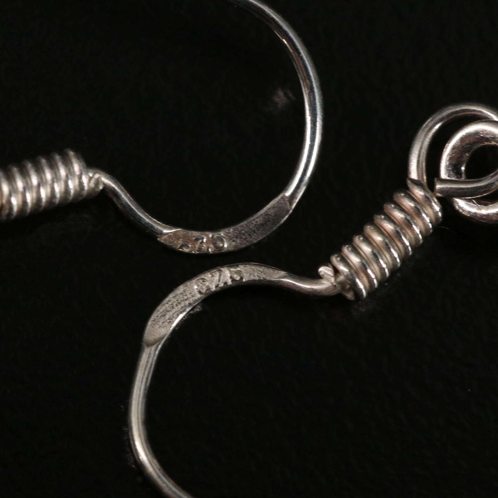 Sterling Peridot Drop Earrings