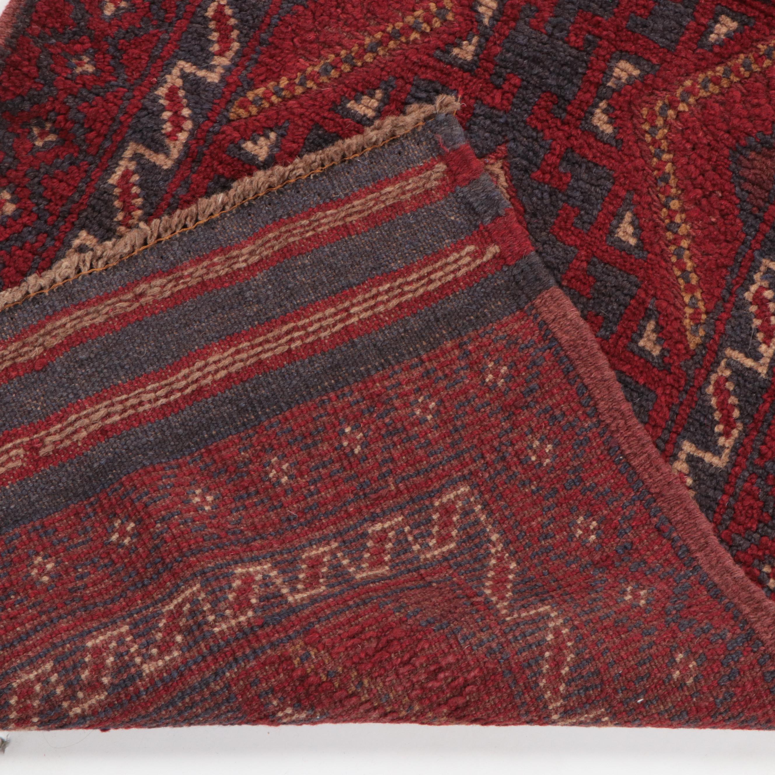 2'1 x 8'3 Hand-Knotted Afghan Mixed Technique Carpet Runner