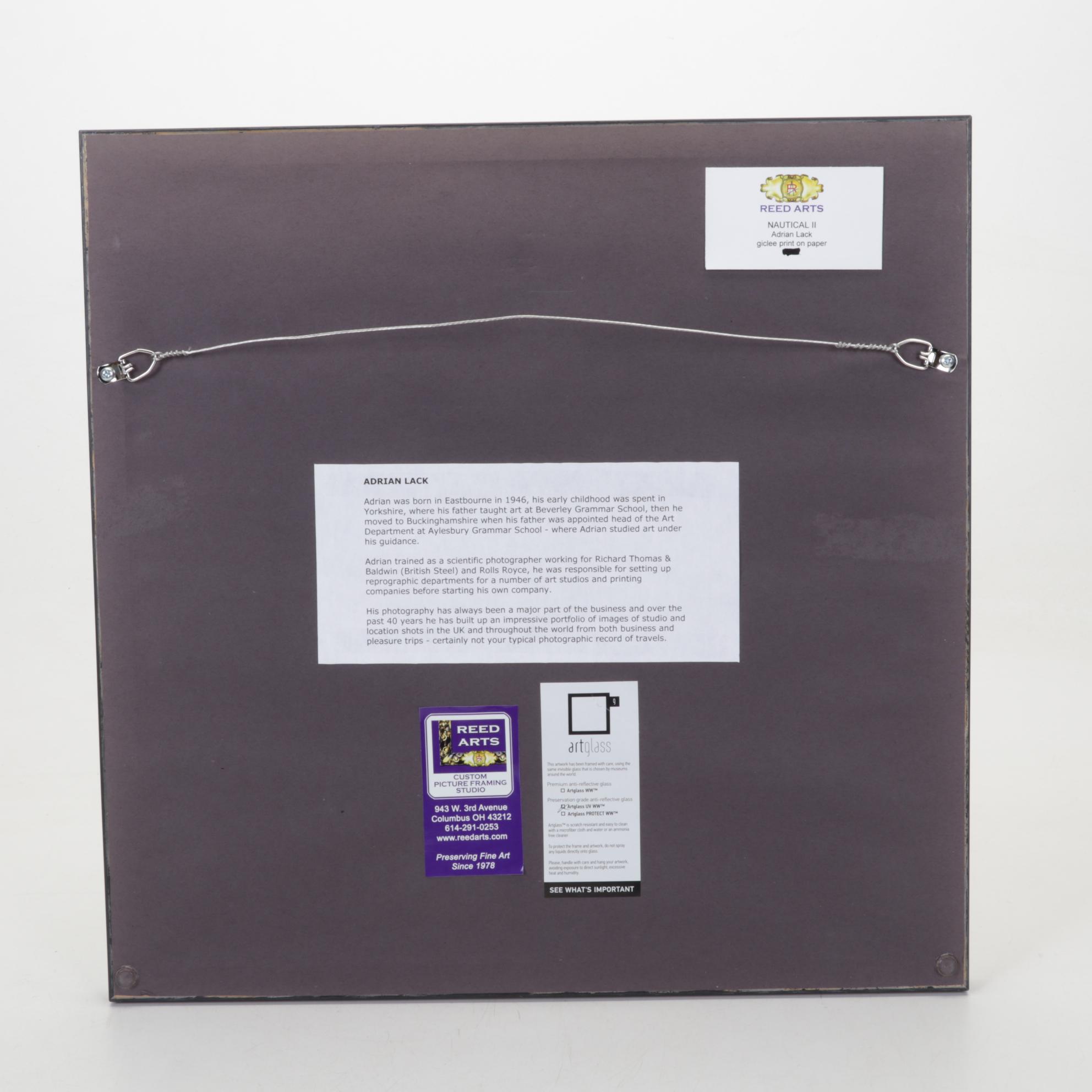 Adrian Lack Giclée "Nautical II," 21st Century