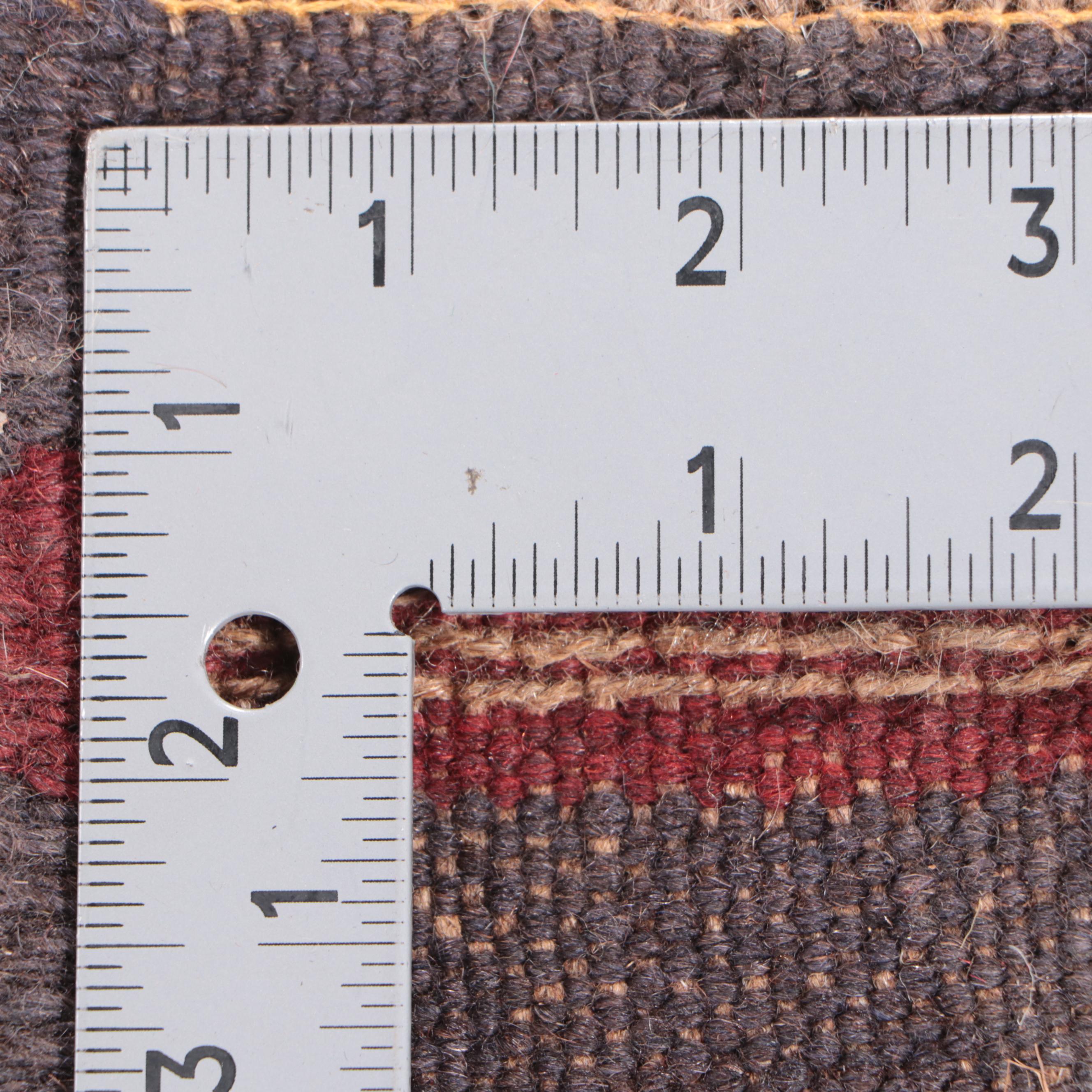 1'11 x 8'2 Hand-Knotted Afghan Mixed Technique Carpet Runner