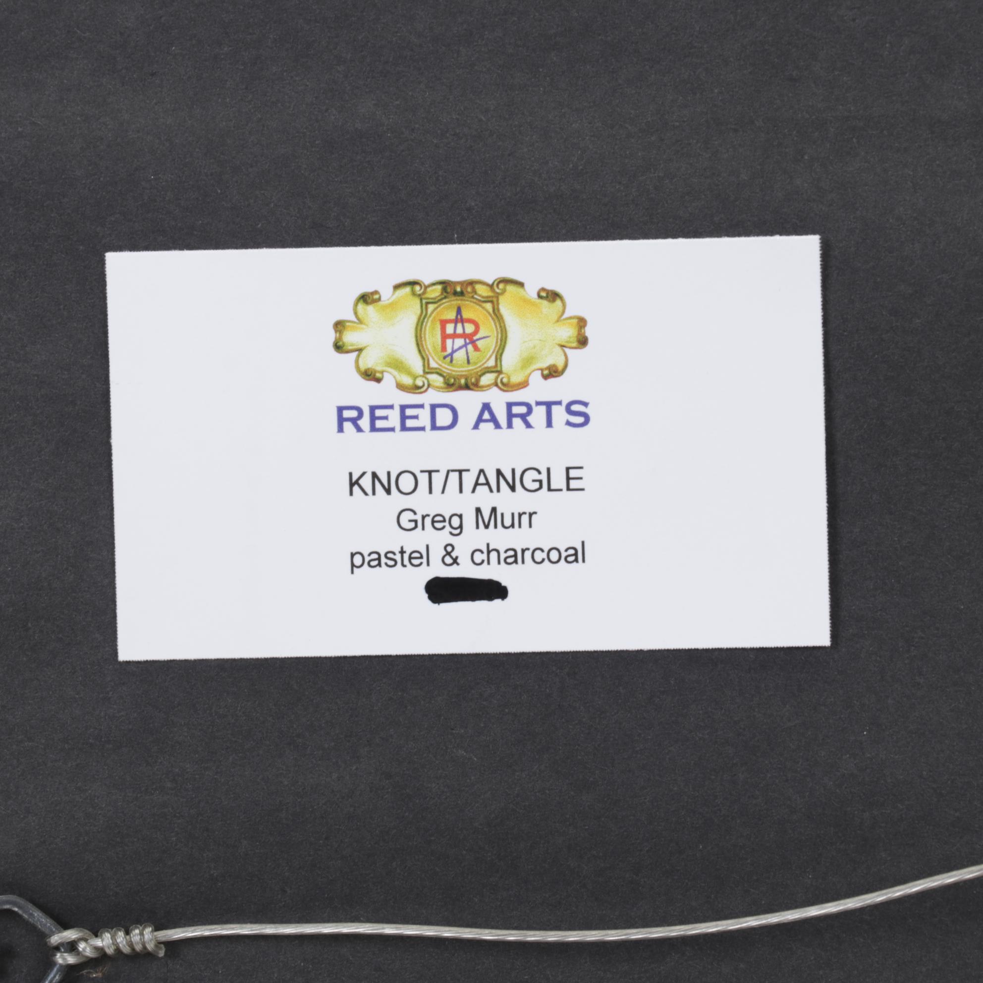 Greg Murr Pastel and Charcoal Drawing "Knot/Tangle," 1999