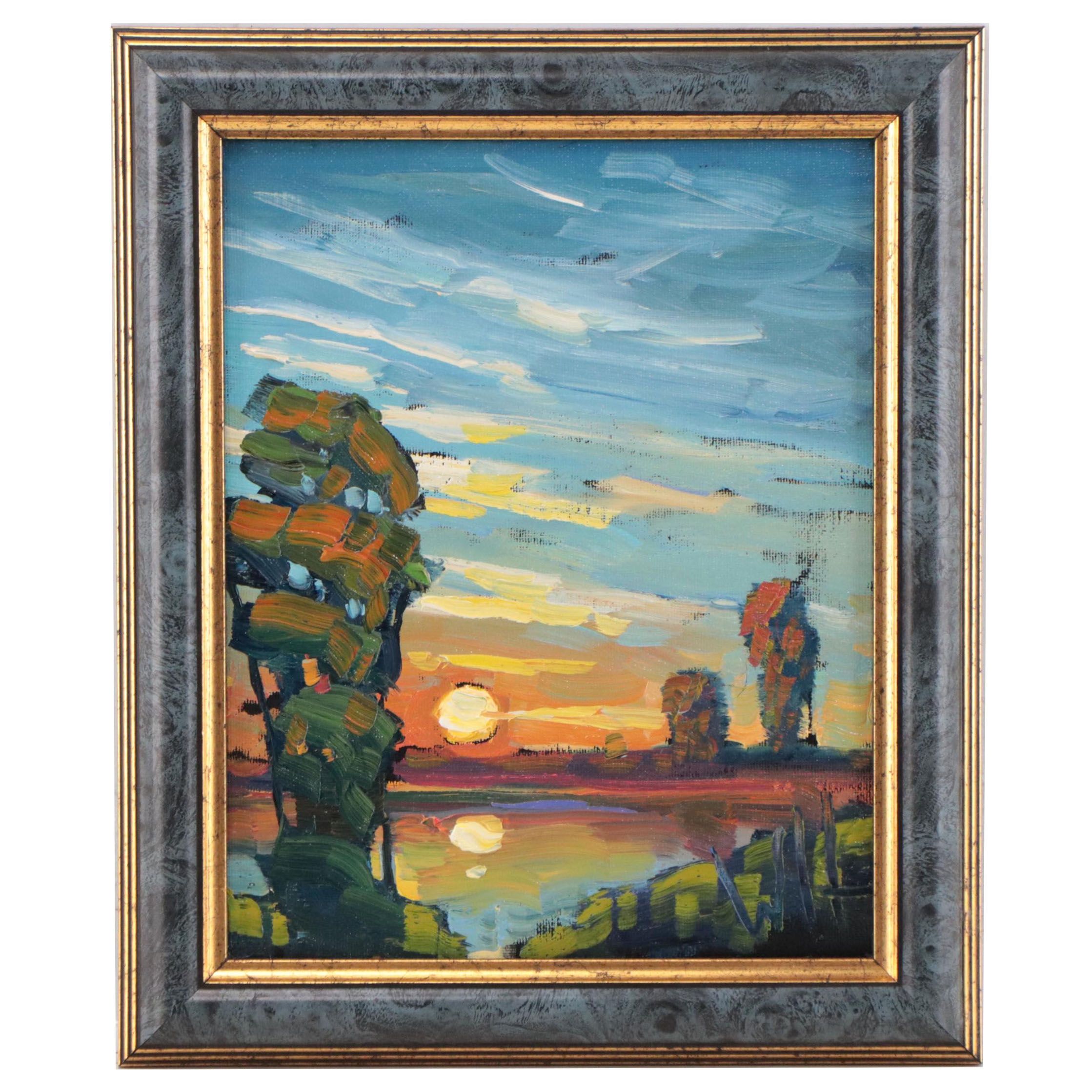 William Hawkins Landscape Oil Painting, 2023