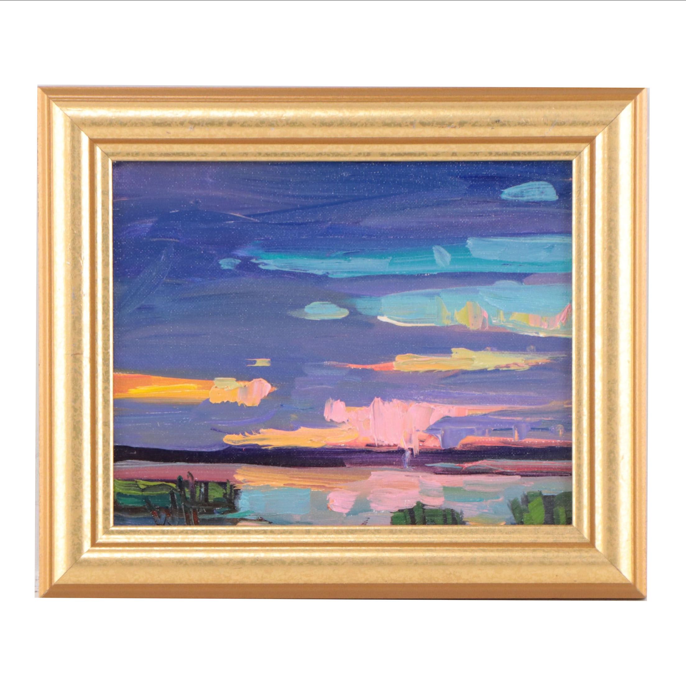 William Hawkins Landscape Oil Painting, 2023