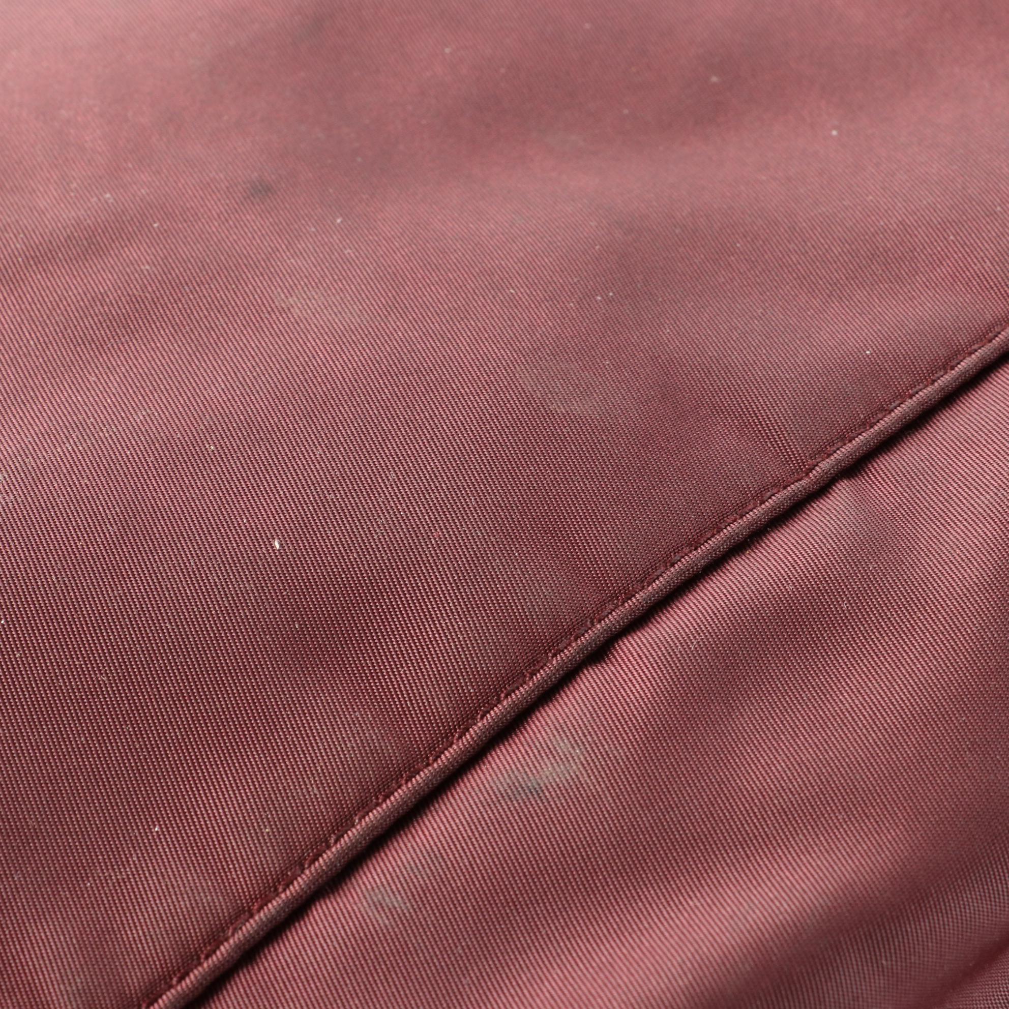 Prada Nylon Tessuto and Leather Shoulder Bag