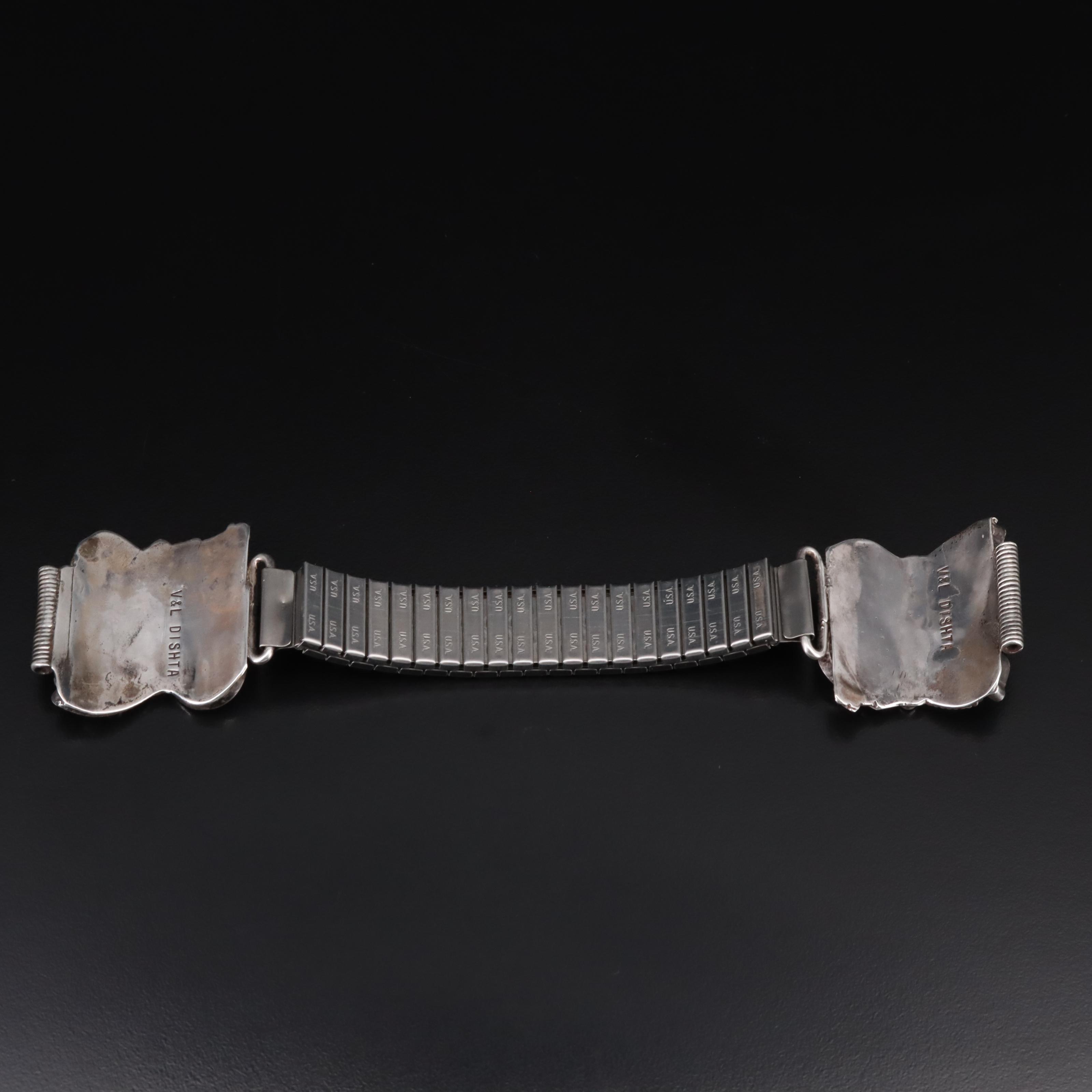 Sterling V&L Dishta Zuni Conestogo Wagon Expansion Watch Band