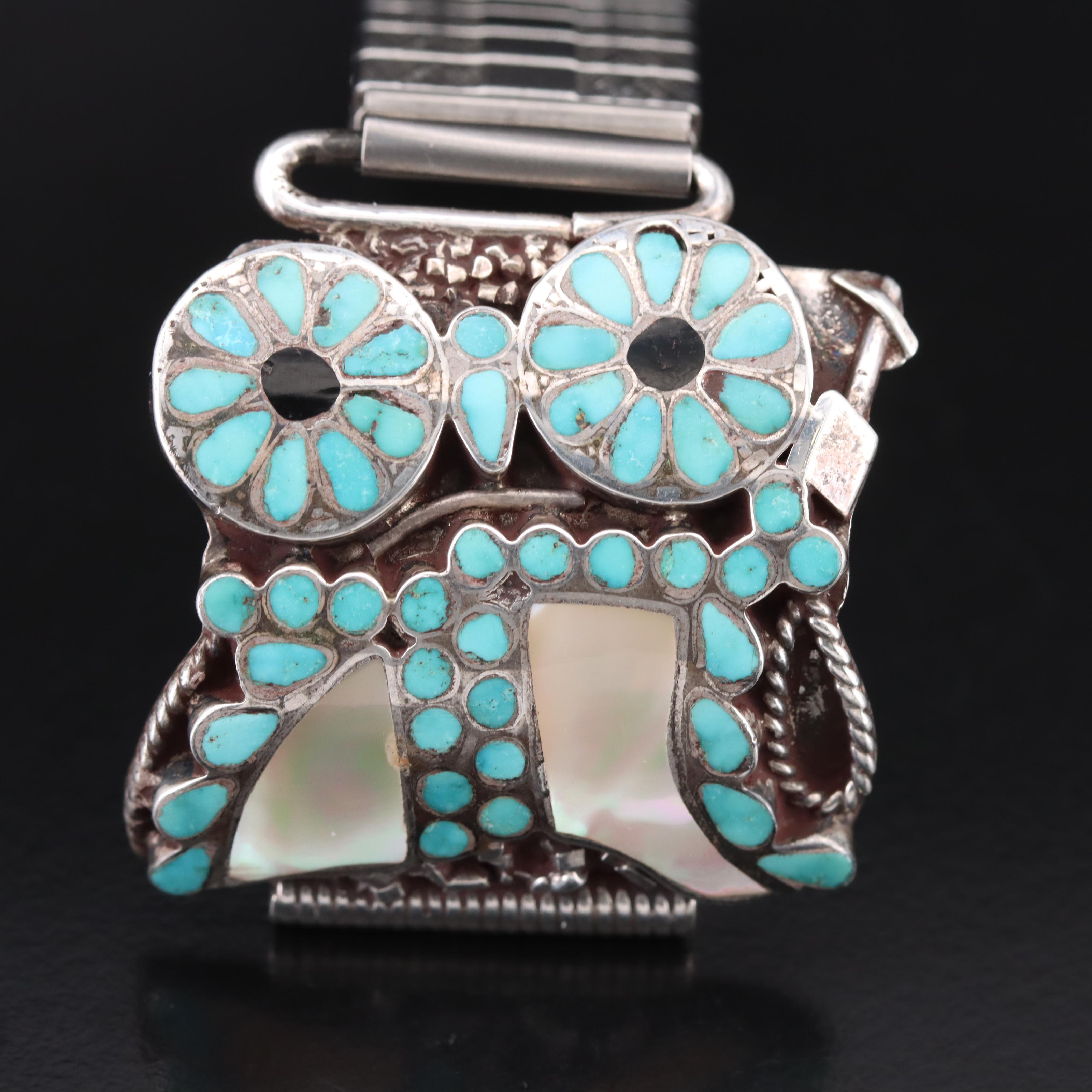 Sterling V&L Dishta Zuni Conestogo Wagon Expansion Watch Band