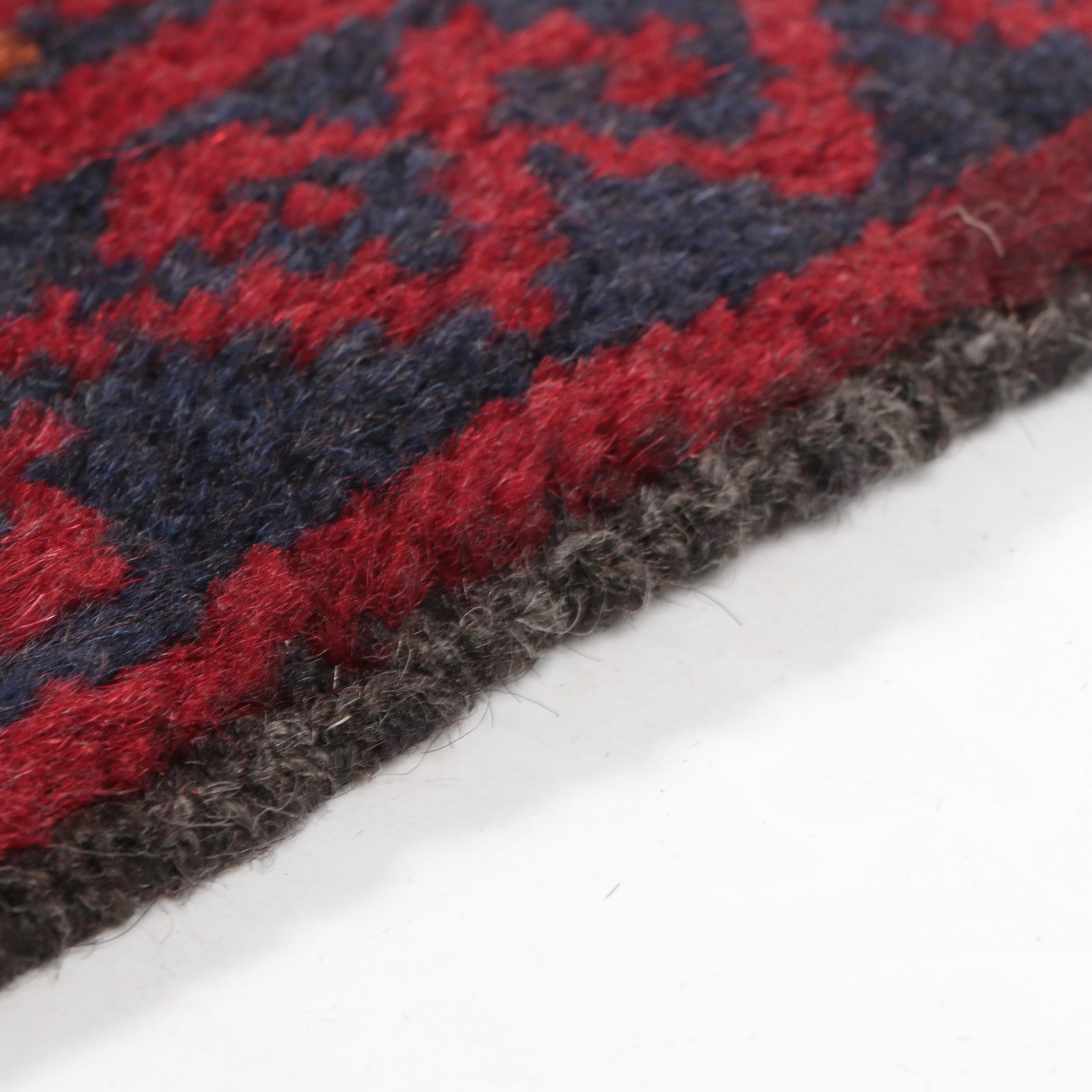 2'8 x 4'7 Hand-Knotted Afghan Baluch Accent Rug