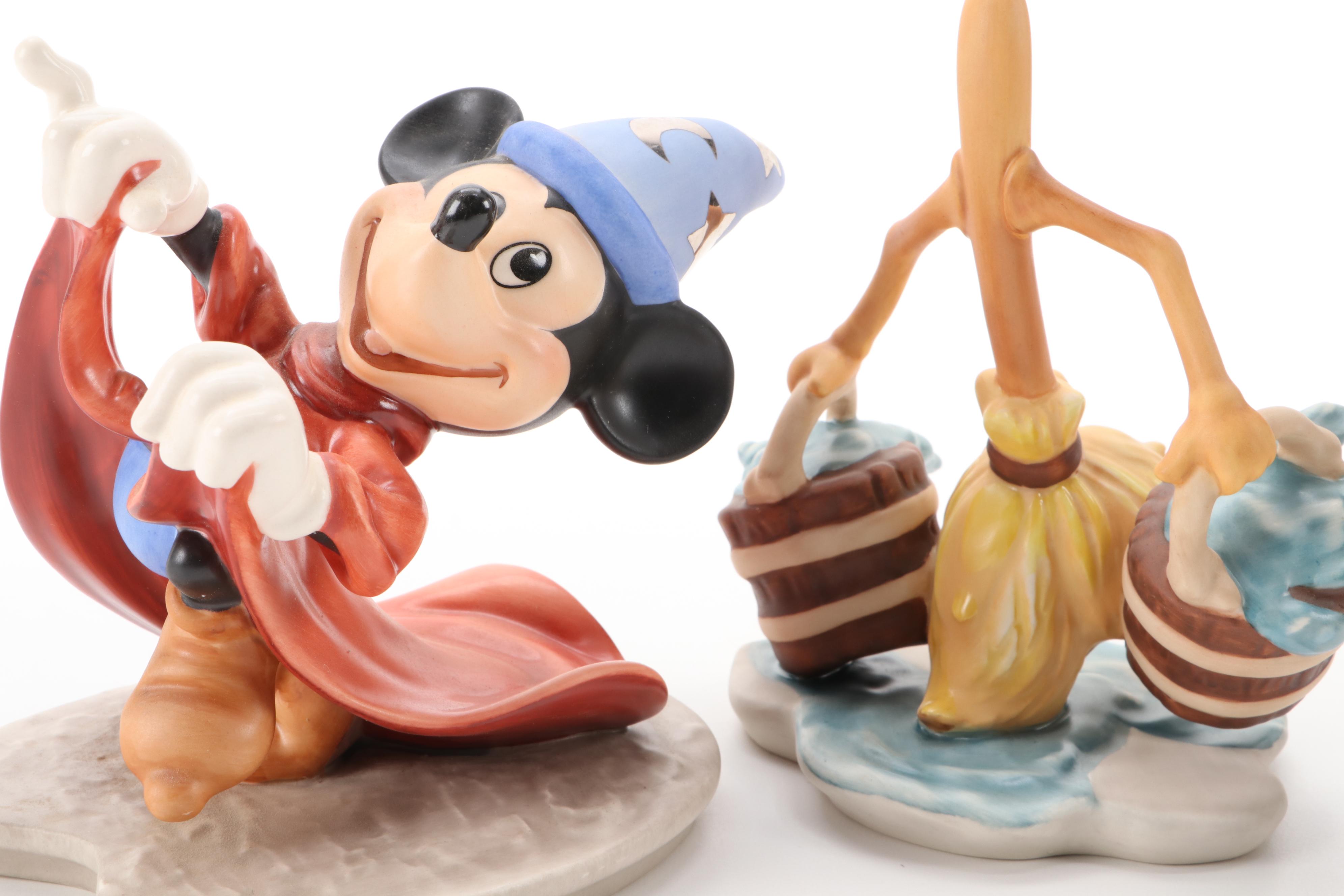 Walt Disney Classics Collection "The Sorcerer's Apprentice" Ceramic Figurines