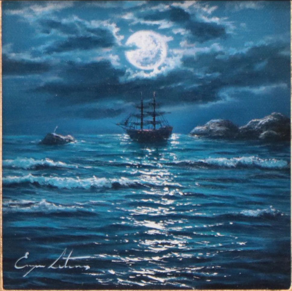 Jevgenijus Litvinas Oil Painting "Moonlight," 2023