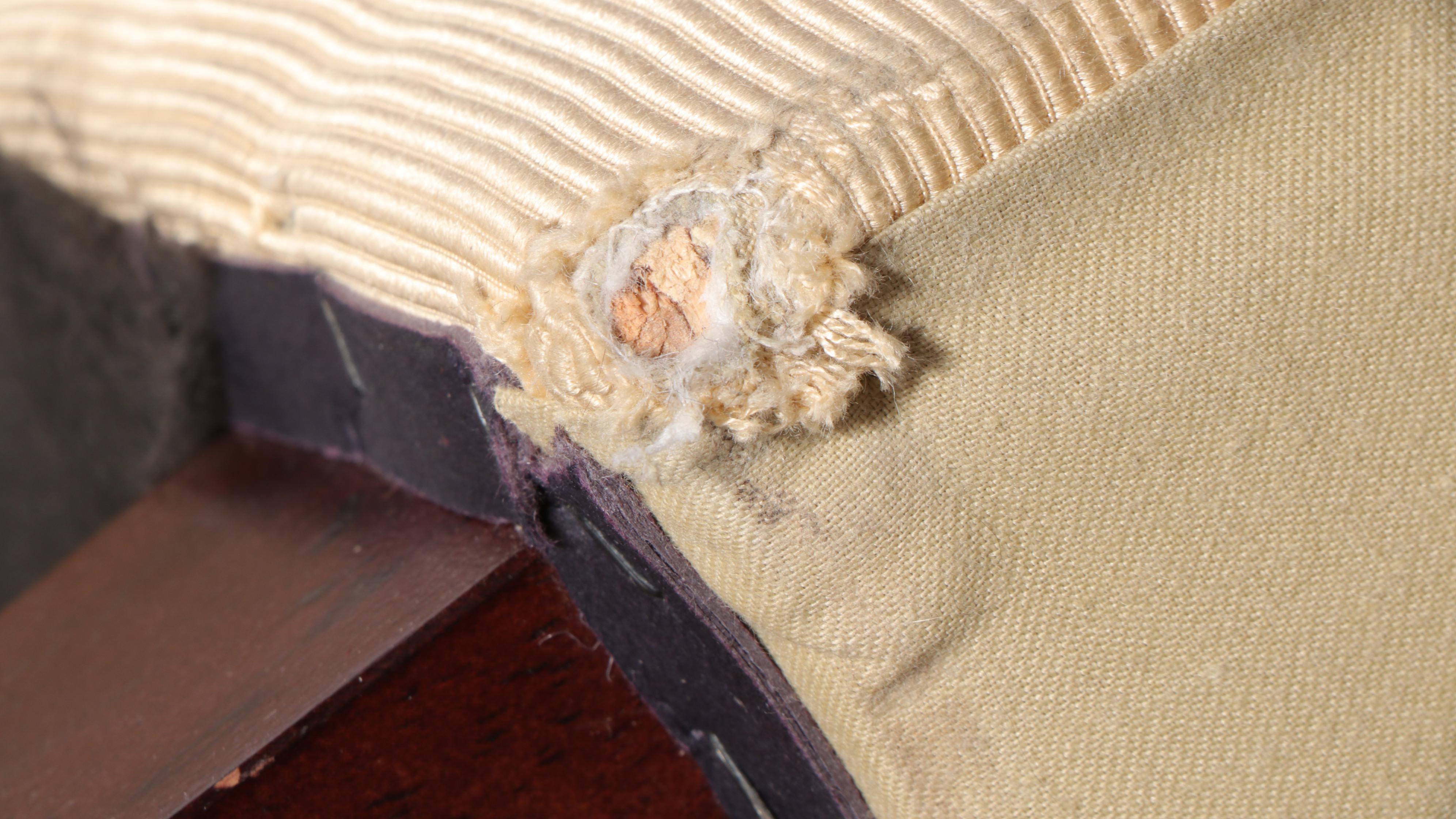 Henredon Custom-Upholstered Roll-Arm Curved Sofa with Pillows