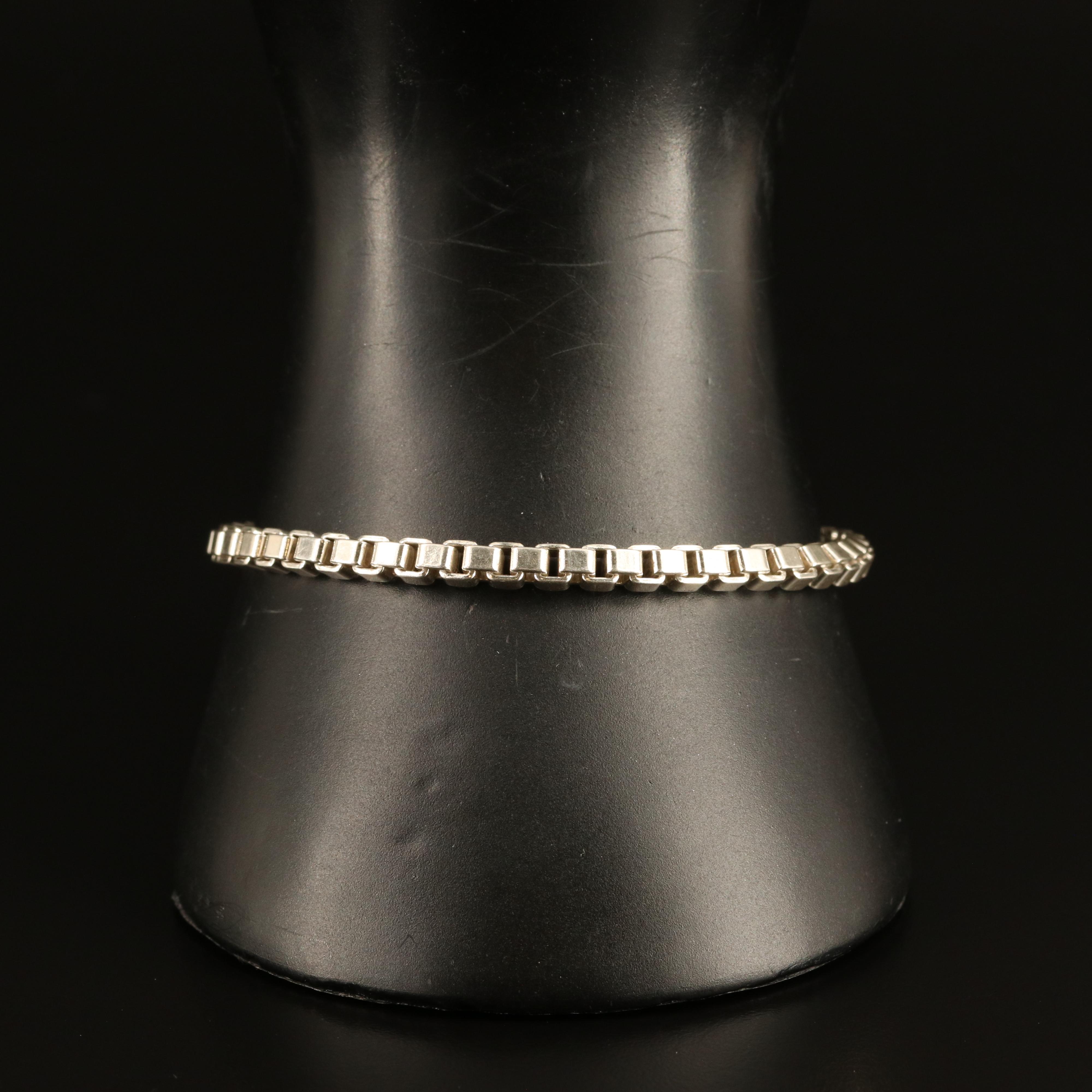 Tiffany & Co. "Venetian" Bracelet and "Nature Rose" Band in Sterling