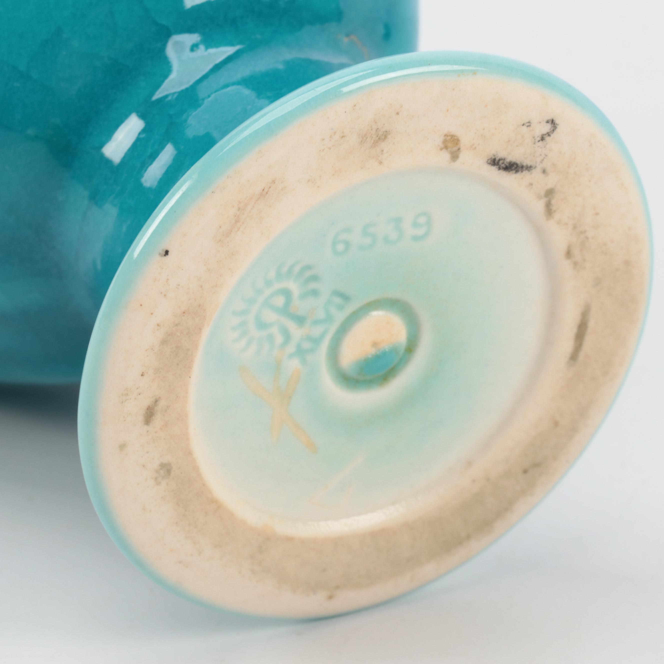 Louise Abel for Rookwood Pottery Blue Glaze Ceramic Lidded Jar and More