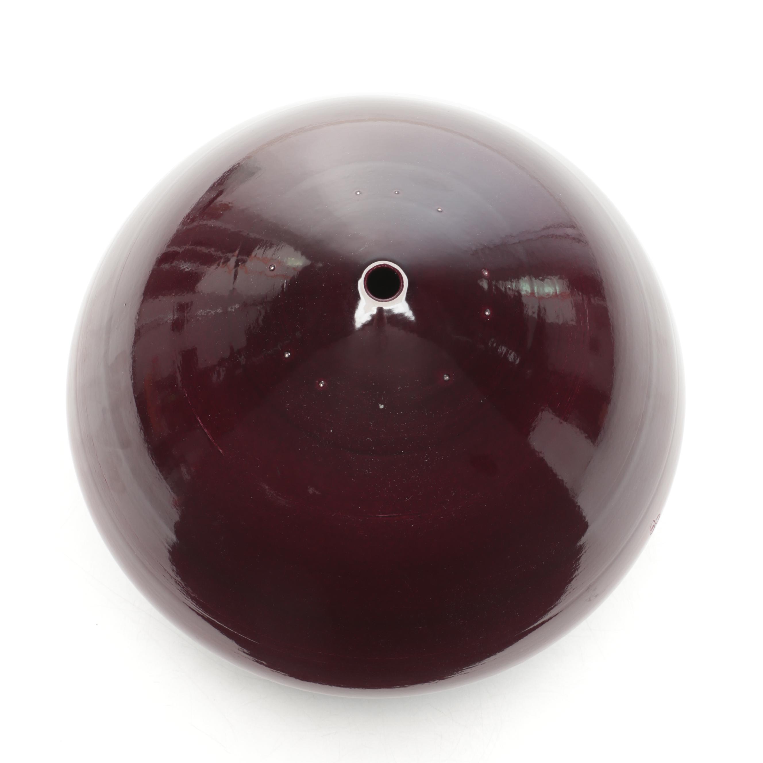 Marvin Bjurlin Pottery Planter With Multicolor Glaze